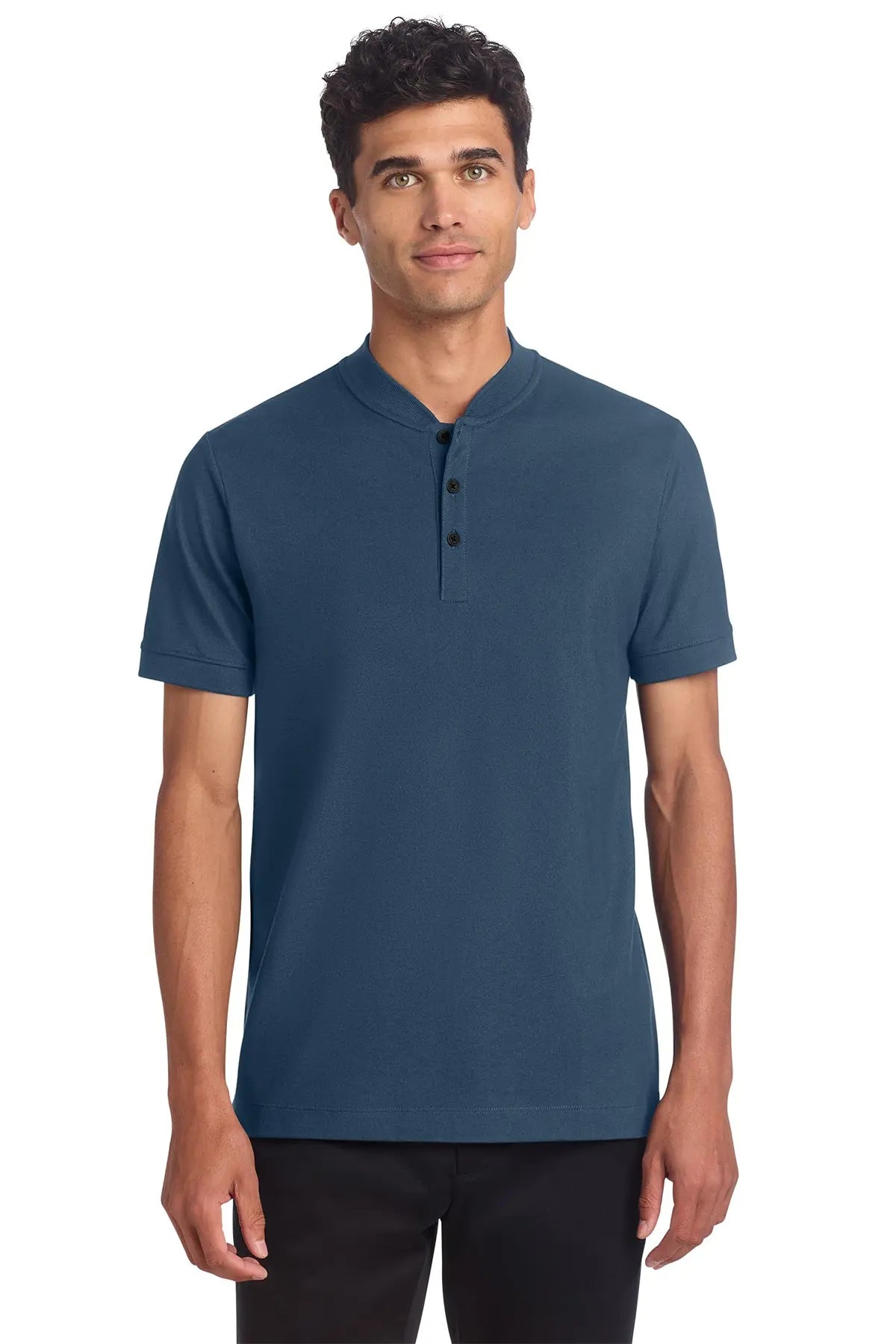 Mercer+Mettle® Stretch Pique Henley #MM1008Game Over Merch