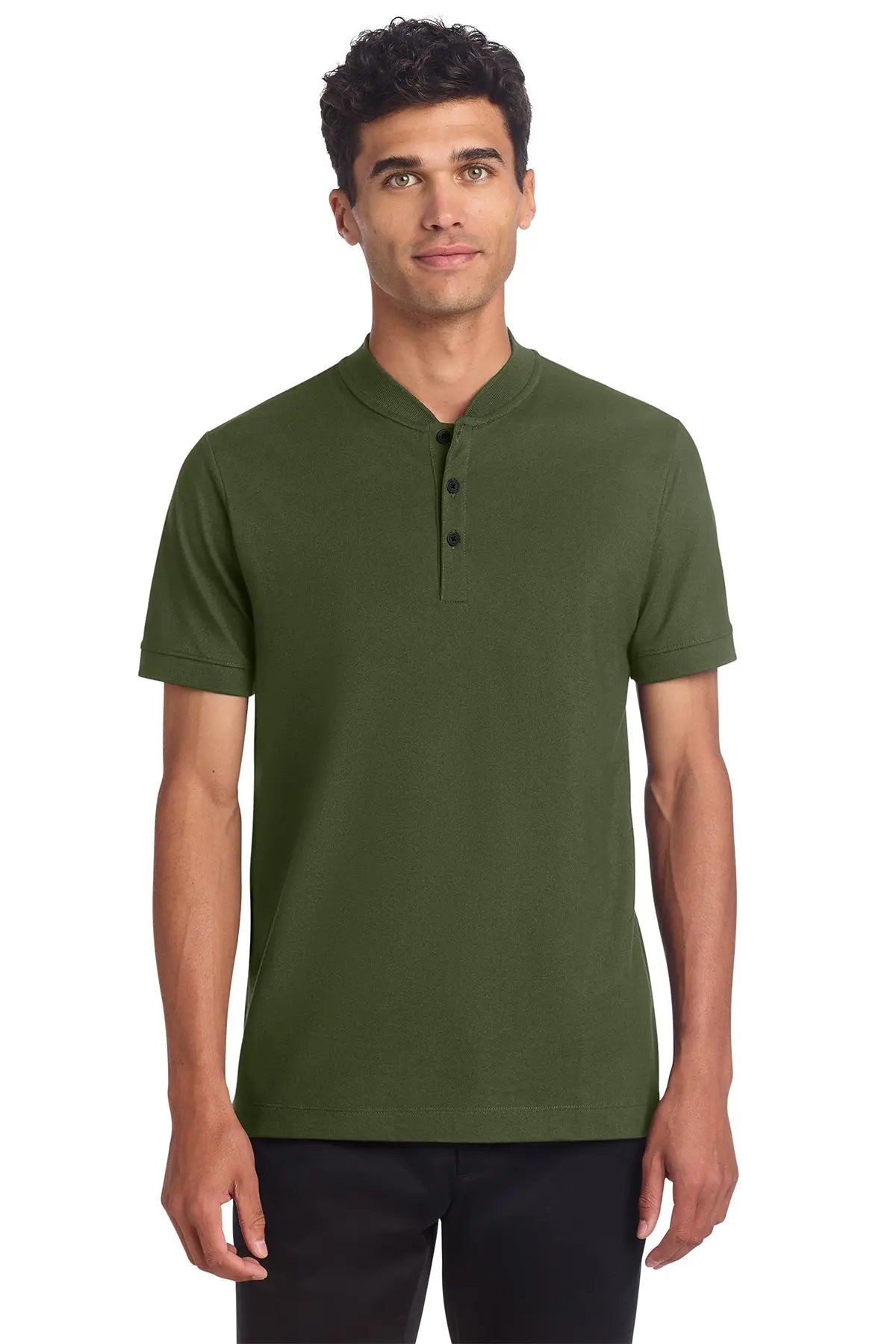 Mercer+Mettle® Stretch Pique Henley #MM1008Game Over Merch