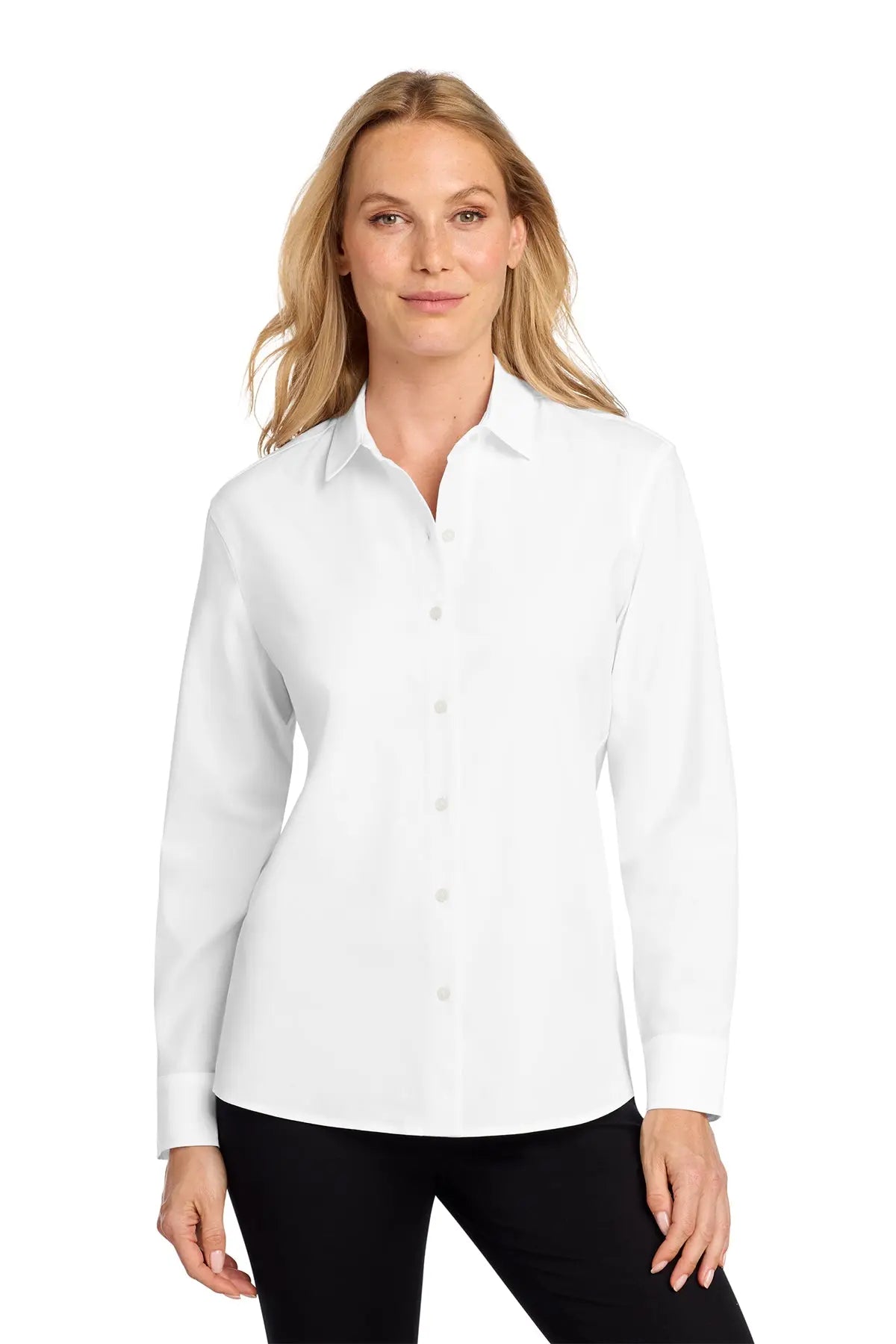 Mercer+Mettle® Women’s Long Sleeve Stretch Woven Shirt #MM2001