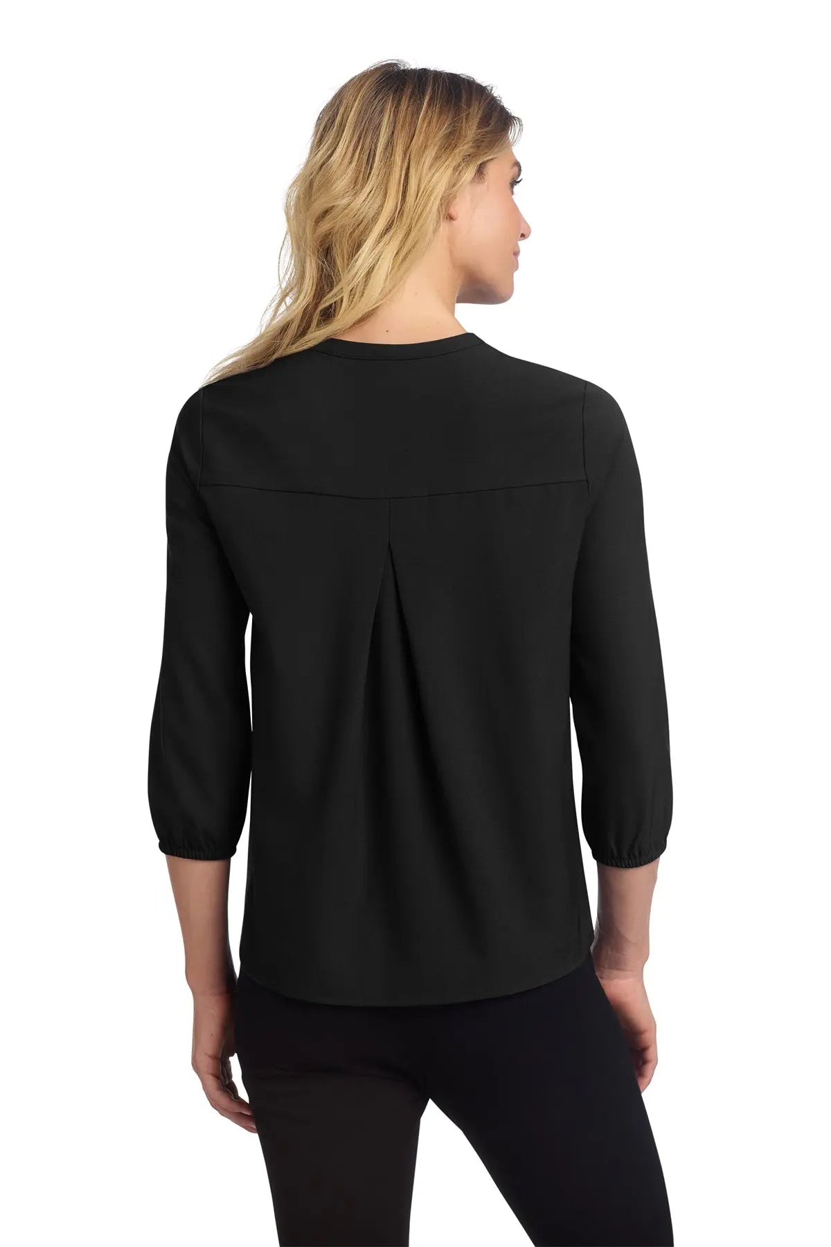 Mercer+Mettle® Women's Stretch Crepe 3/4-Sleeve Blouse #MM2011