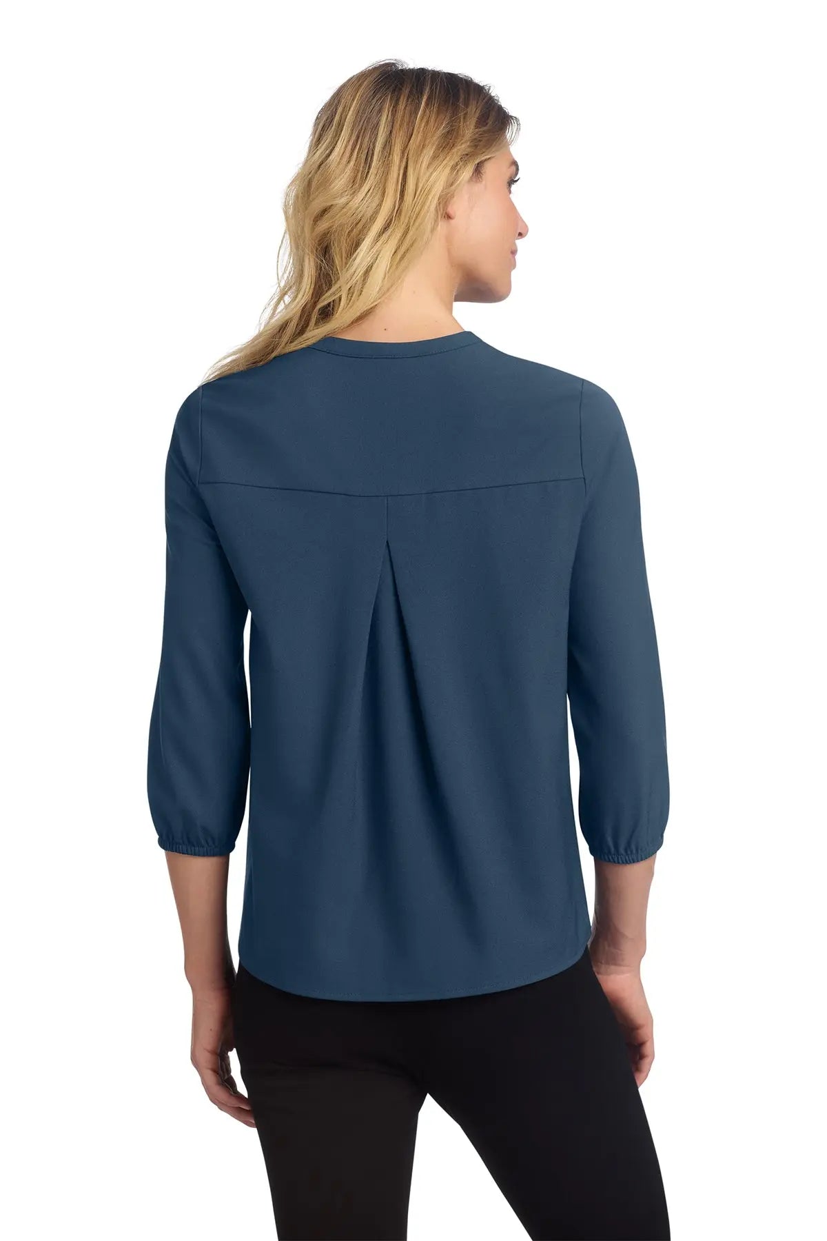 Mercer+Mettle® Women's Stretch Crepe 3/4-Sleeve Blouse #MM2011