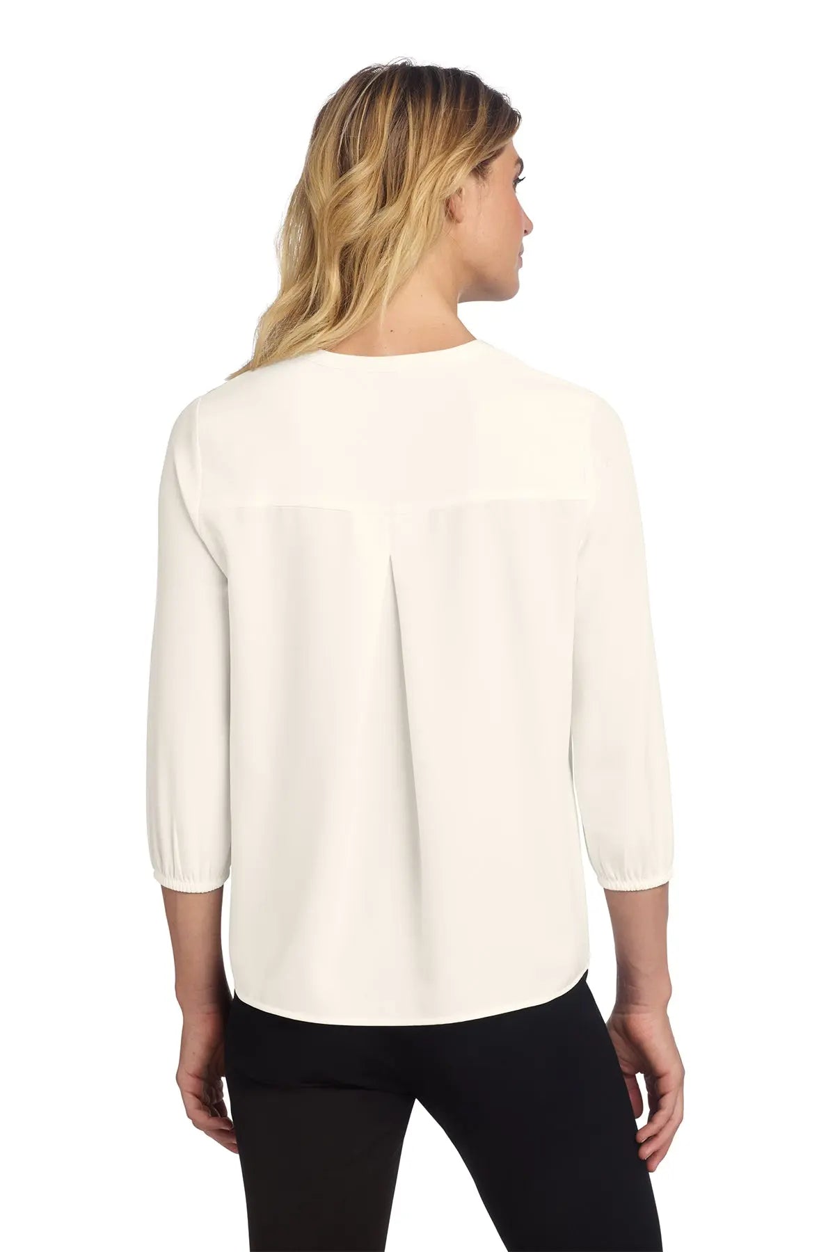 Mercer+Mettle® Women's Stretch Crepe 3/4-Sleeve Blouse #MM2011