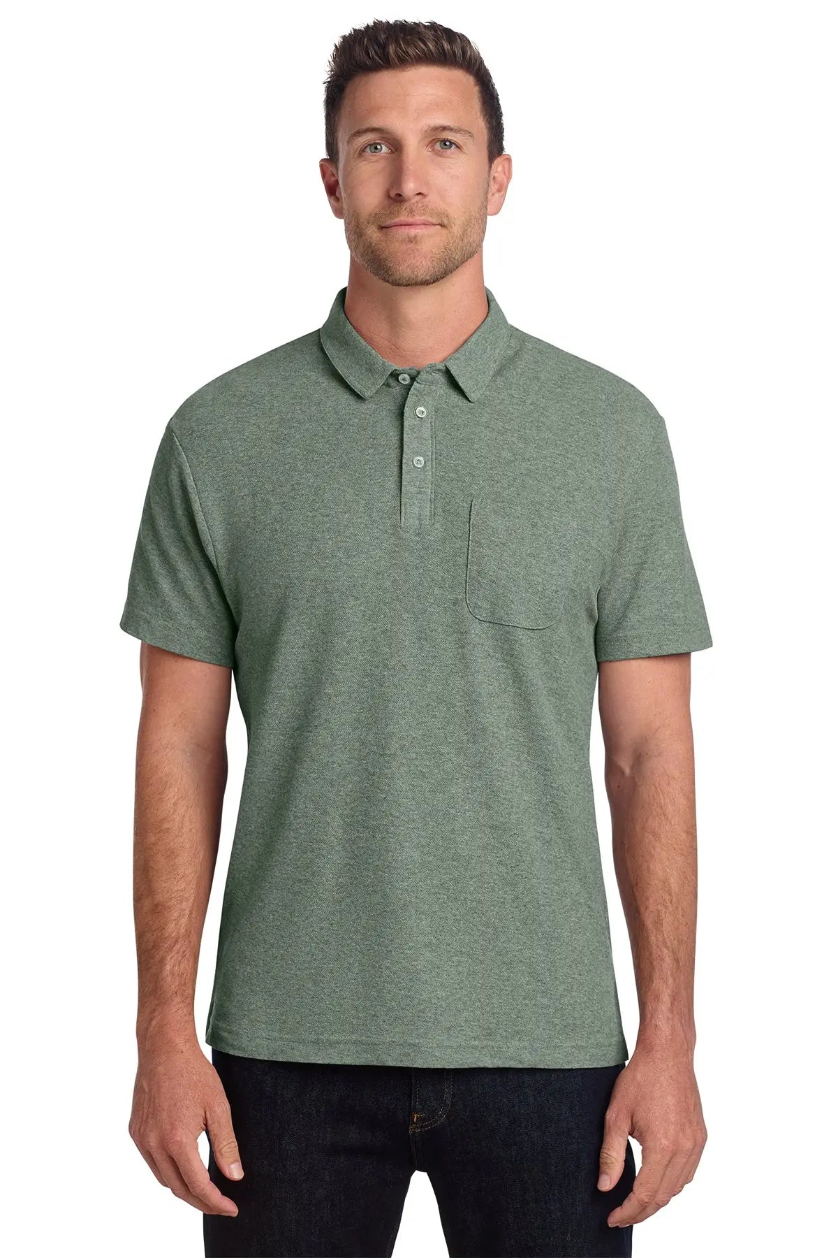 Port Authority® C-FREE® Cotton Blend Pique Pocket Polo #K868Game Over Merch