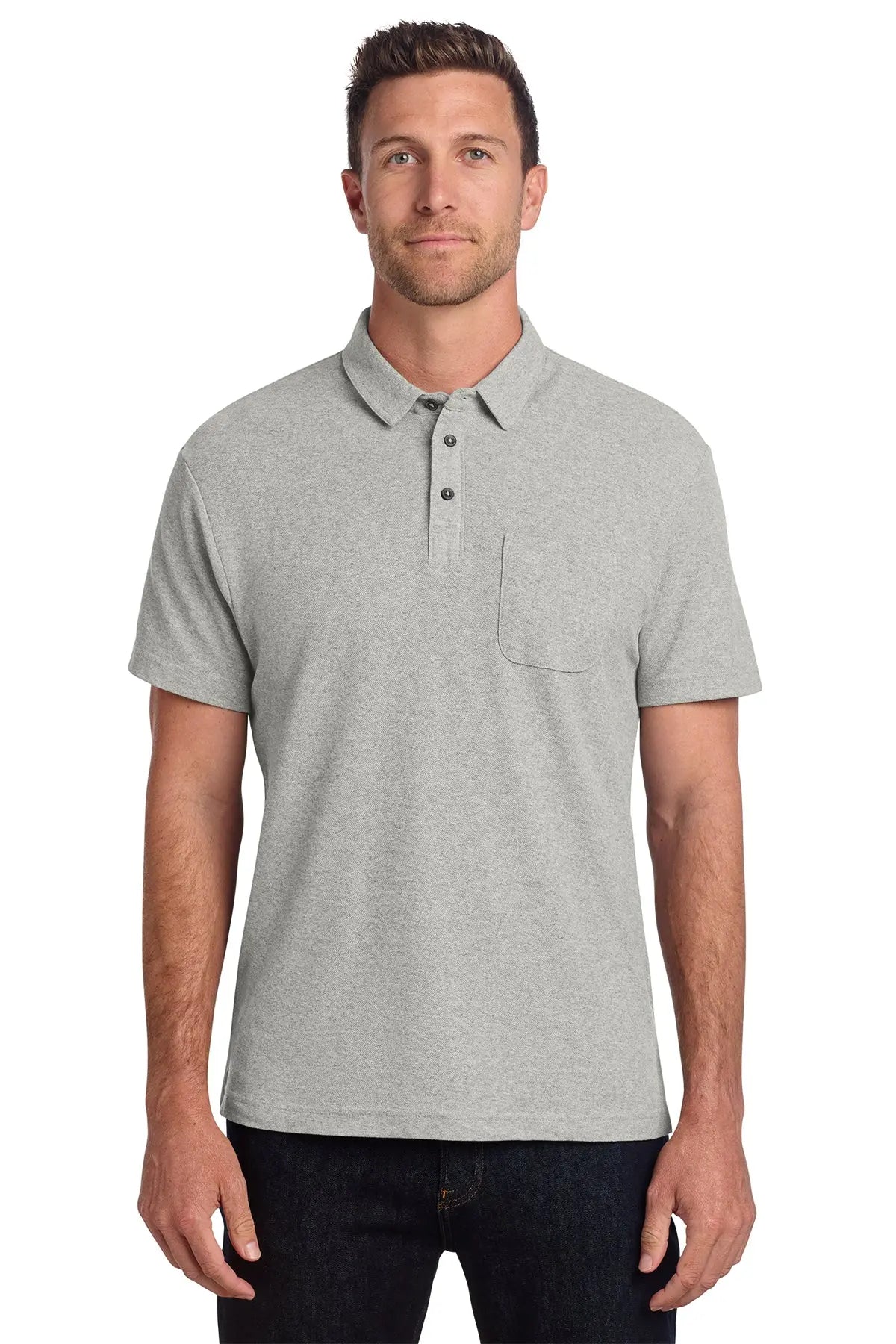 Port Authority® C-FREE® Cotton Blend Pique Pocket Polo #K868Game Over Merch