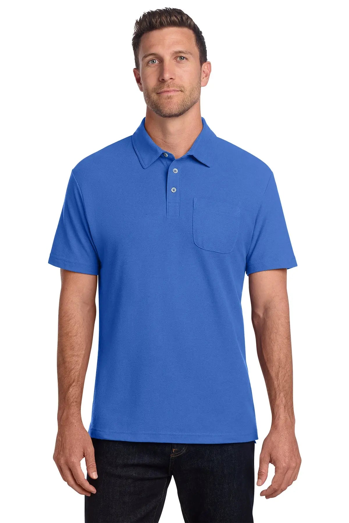 Port Authority® C-FREE® Cotton Blend Pique Pocket Polo #K868Game Over Merch