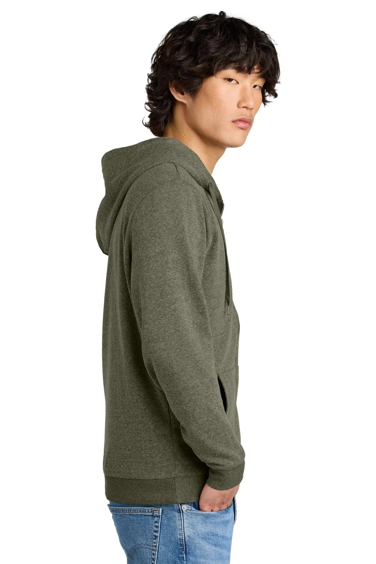 District® Perfect Tri® Fleece Full-Zip Hoodie #DT1302