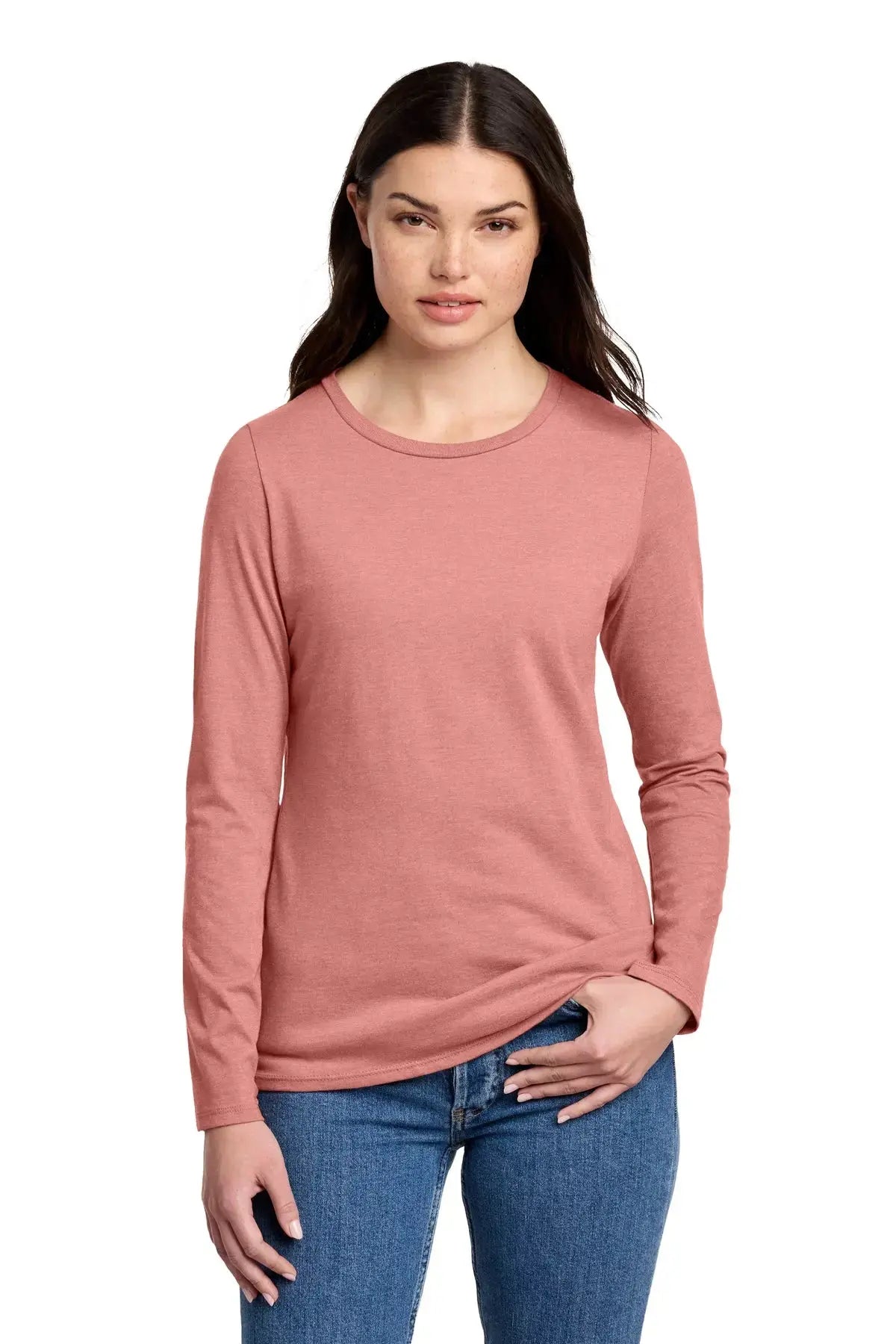 District® Women’s Perfect Blend® CVC Long Sleeve Tee #DT110 Game Over Merch