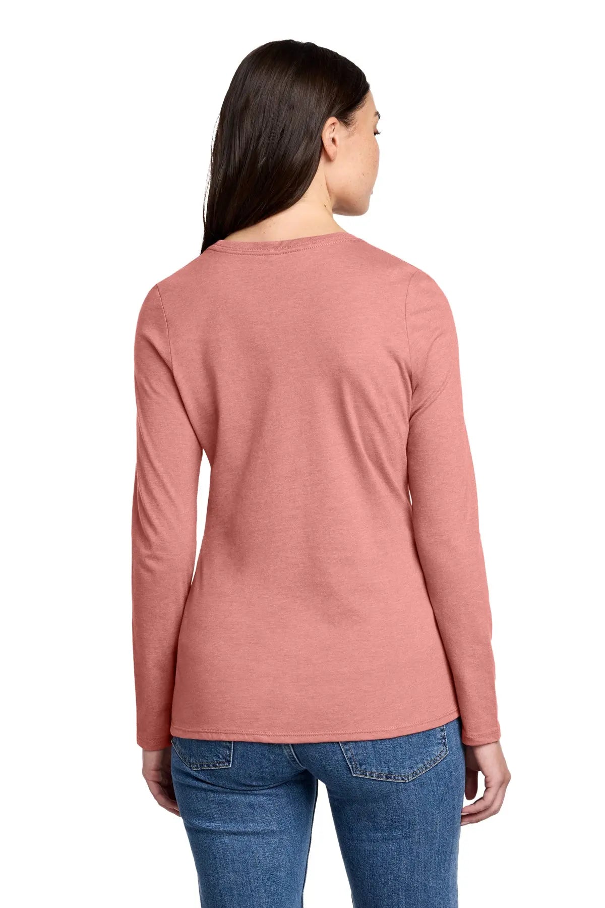 District® Women’s Perfect Blend® CVC Long Sleeve Tee #DT110