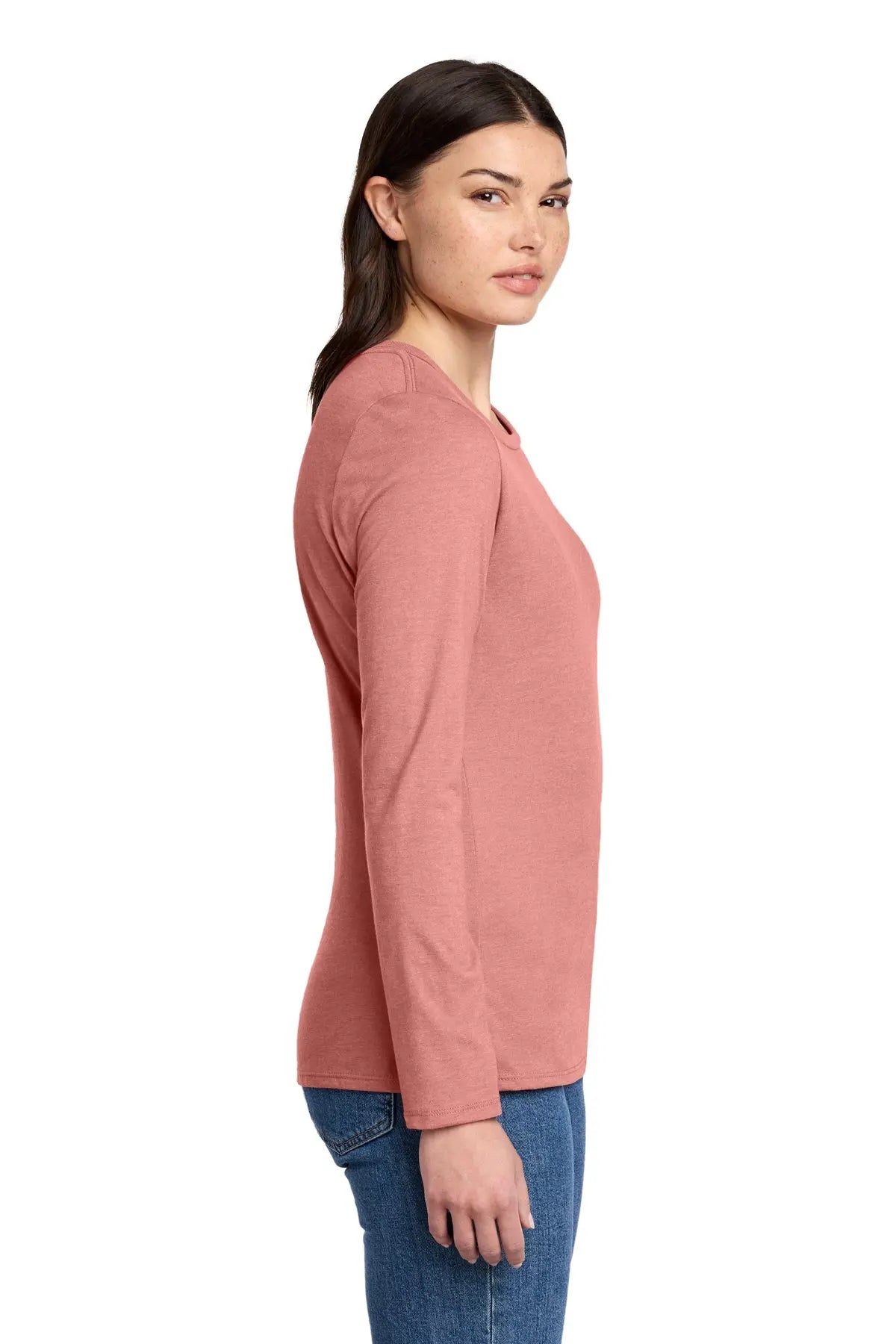District® Women’s Perfect Blend® CVC Long Sleeve Tee #DT110