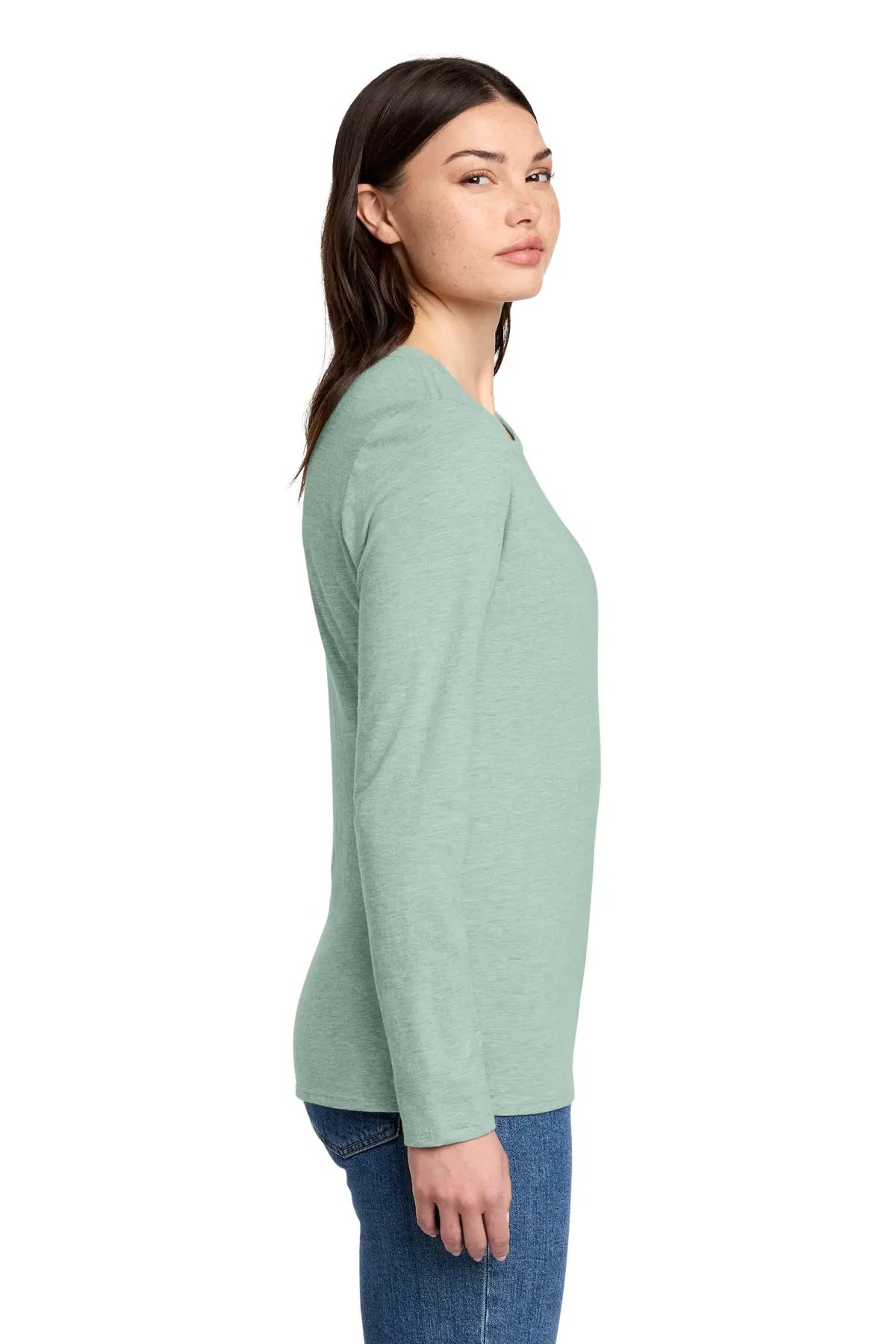 District® Women’s Perfect Blend® CVC Long Sleeve Tee #DT110
