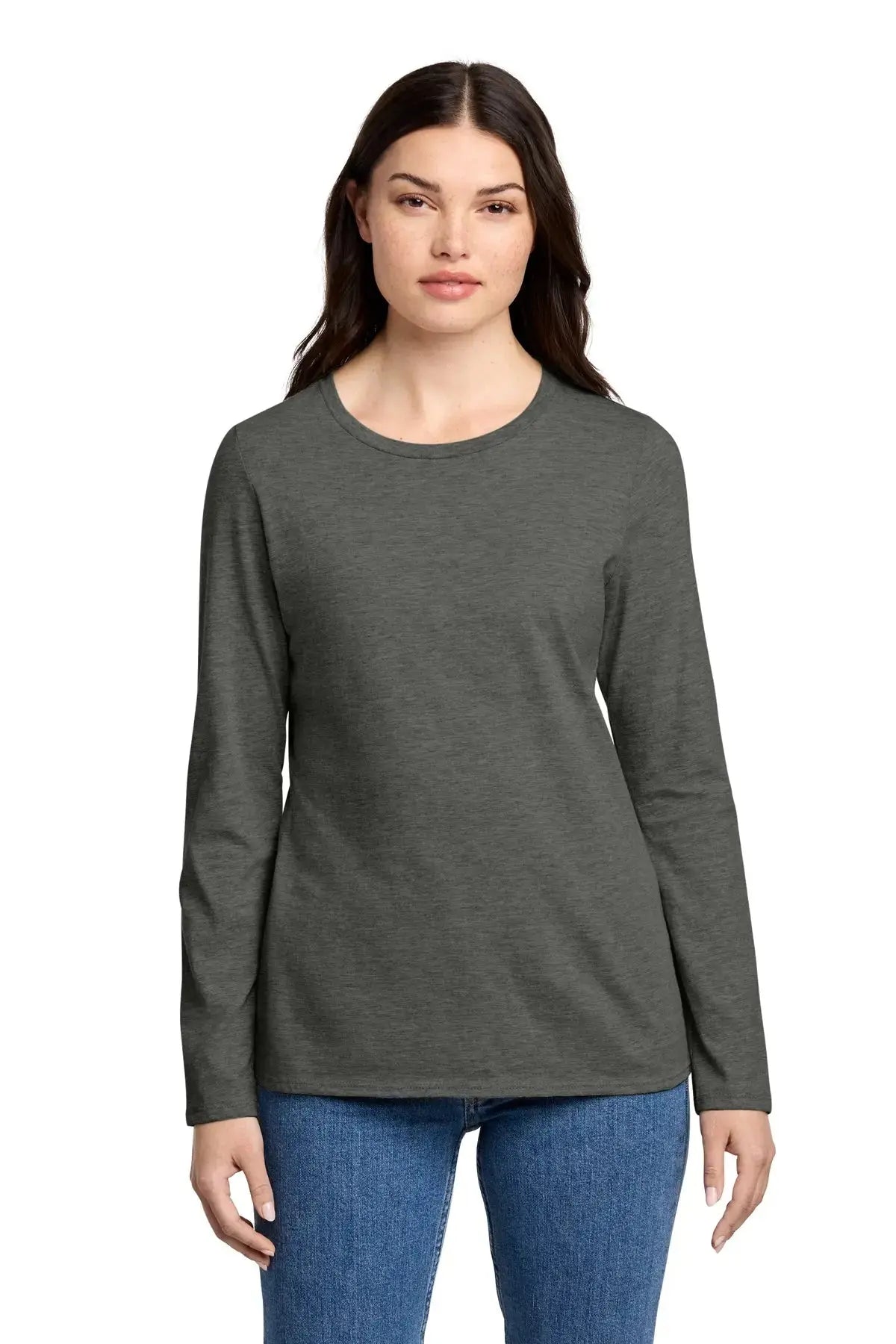 District® Women’s Perfect Blend® CVC Long Sleeve Tee #DT110 Game Over Merch