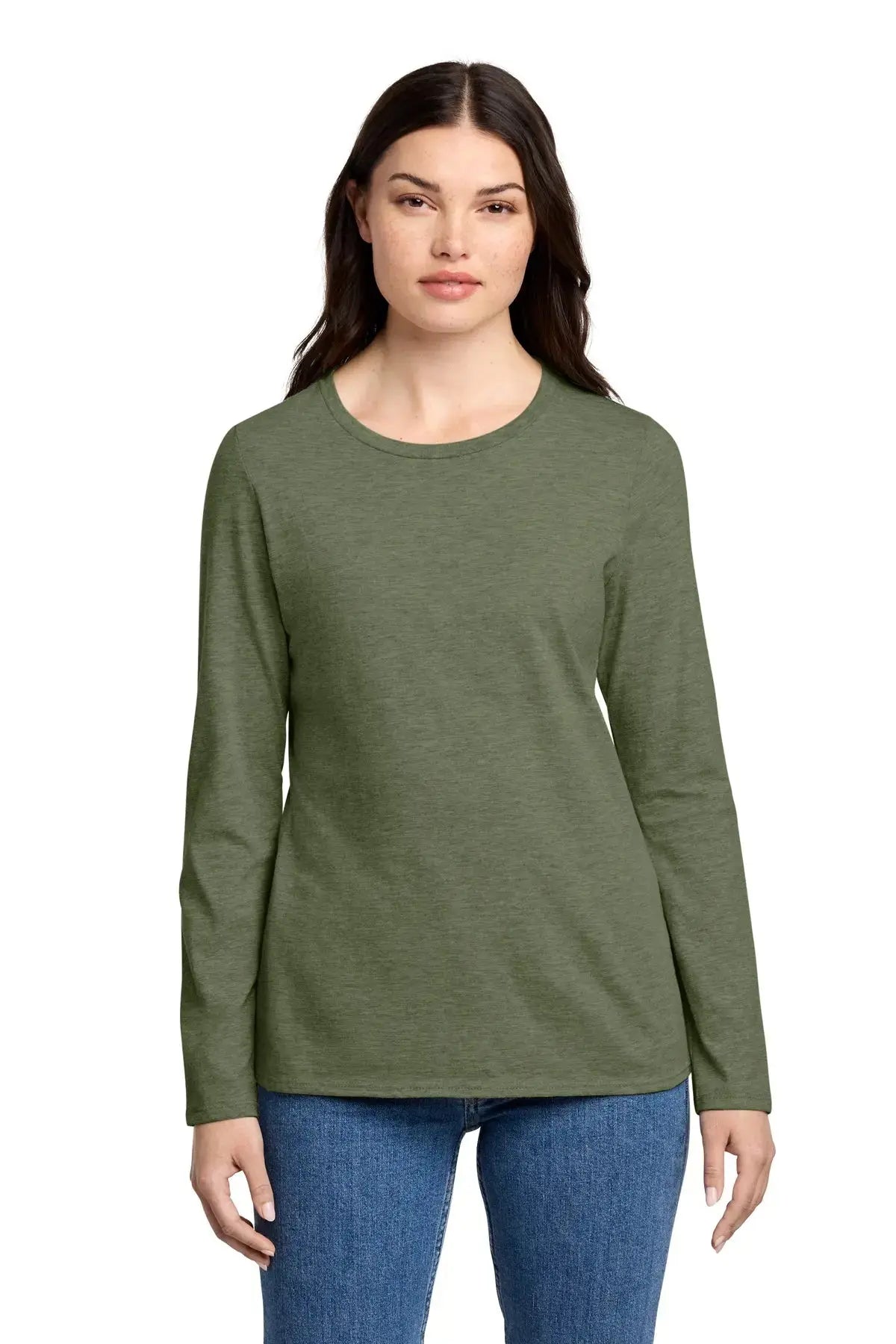 District® Women’s Perfect Blend® CVC Long Sleeve Tee #DT110 Game Over Merch