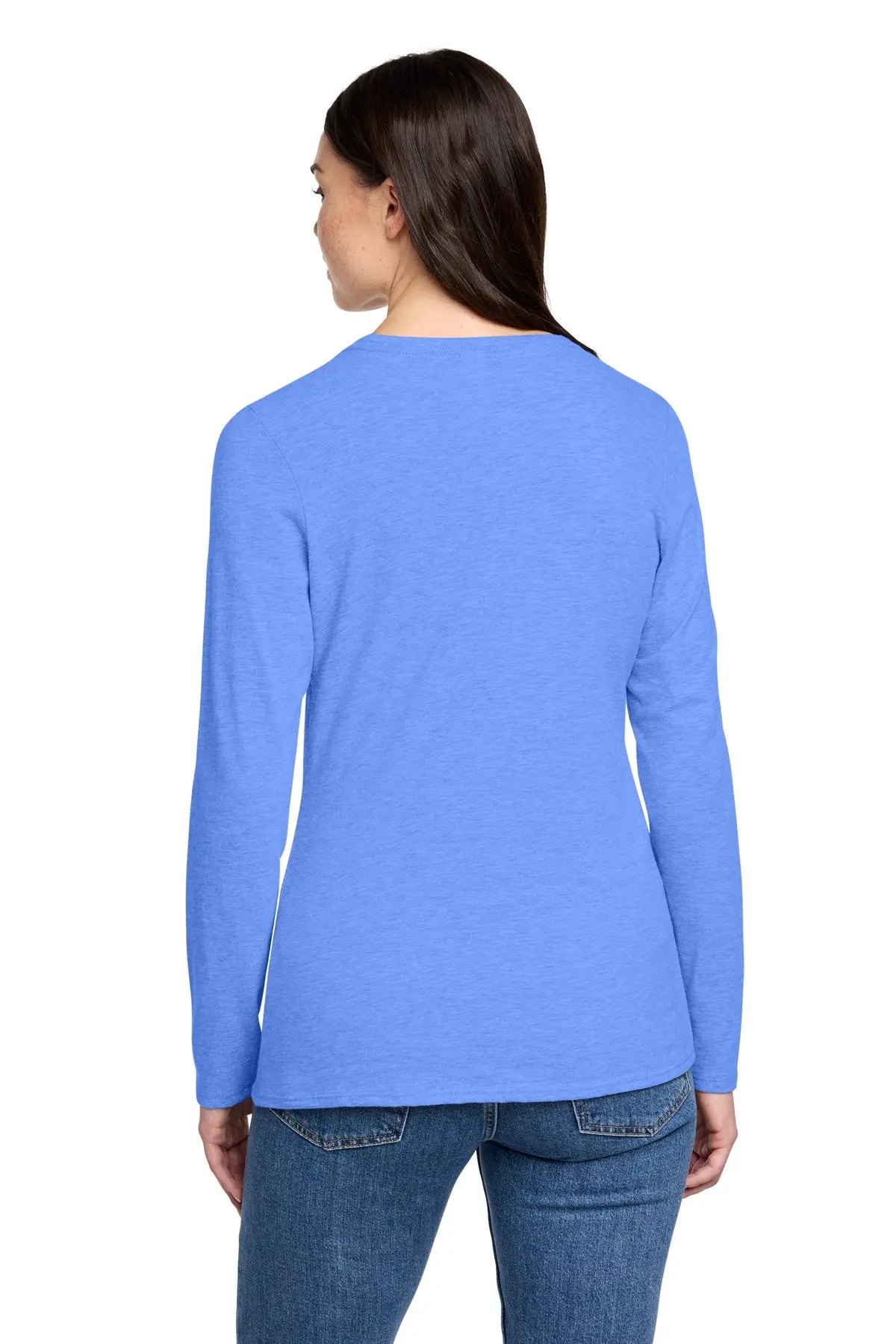 District® Women’s Perfect Blend® CVC Long Sleeve Tee #DT110