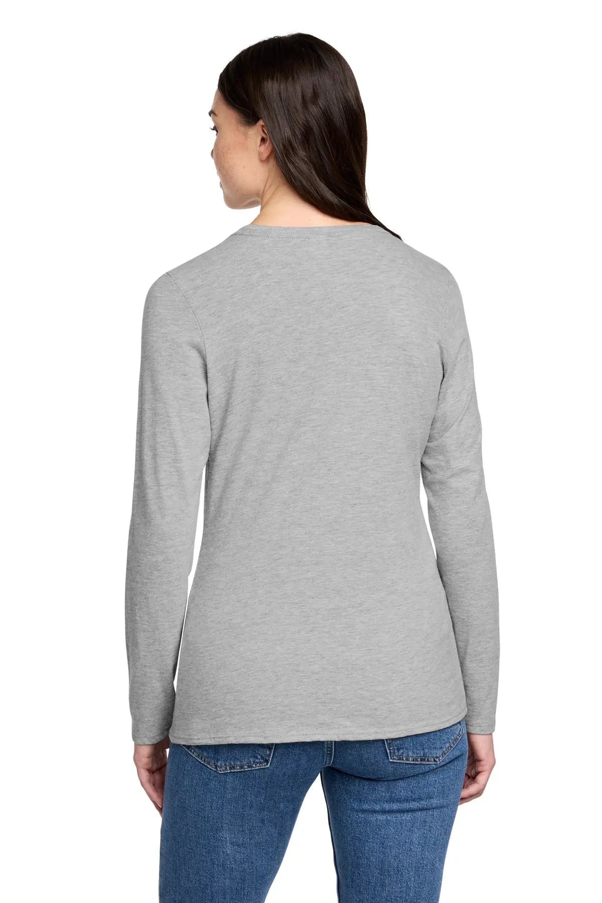 District® Women’s Perfect Blend® CVC Long Sleeve Tee #DT110
