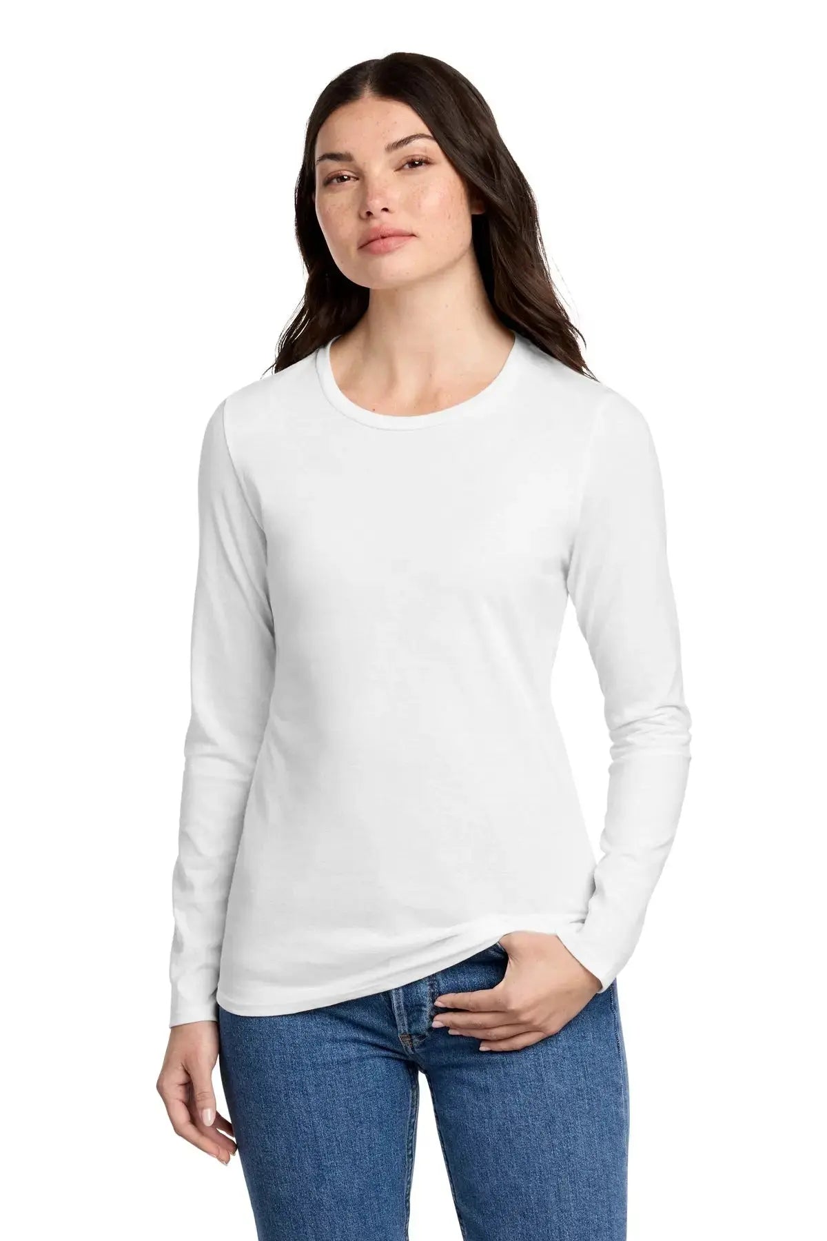District® Women’s Perfect Blend® CVC Long Sleeve Tee #DT110 Game Over Merch