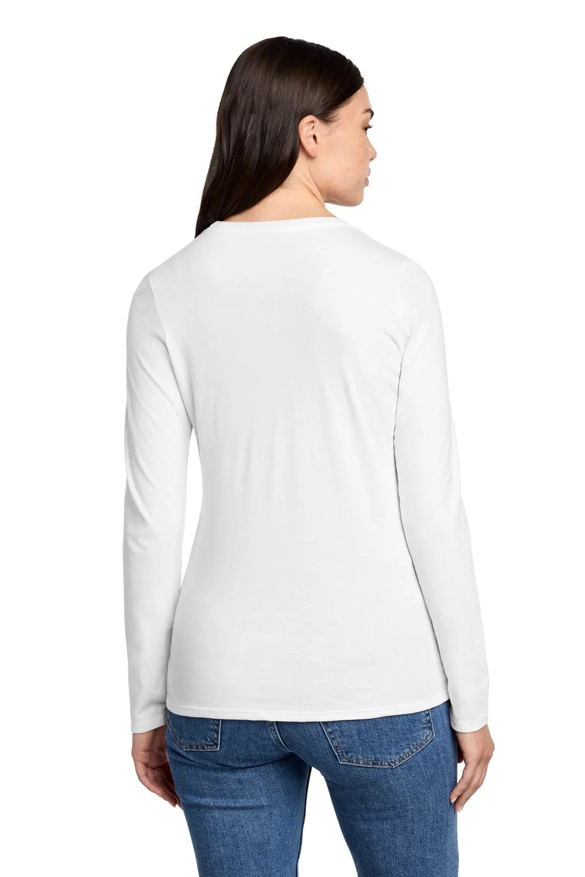 District® Women’s Perfect Blend® CVC Long Sleeve Tee #DT110