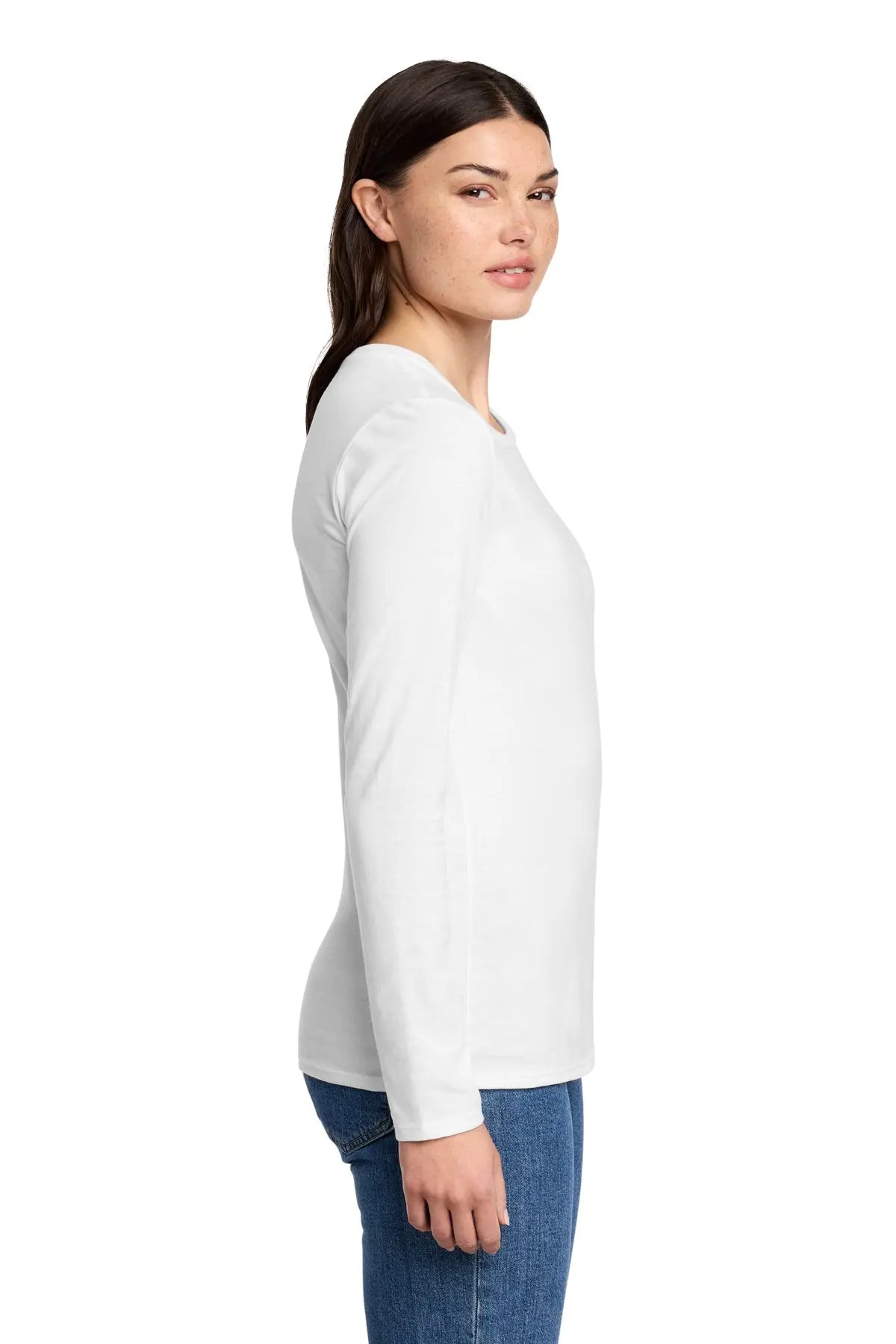 District® Women’s Perfect Blend® CVC Long Sleeve Tee #DT110