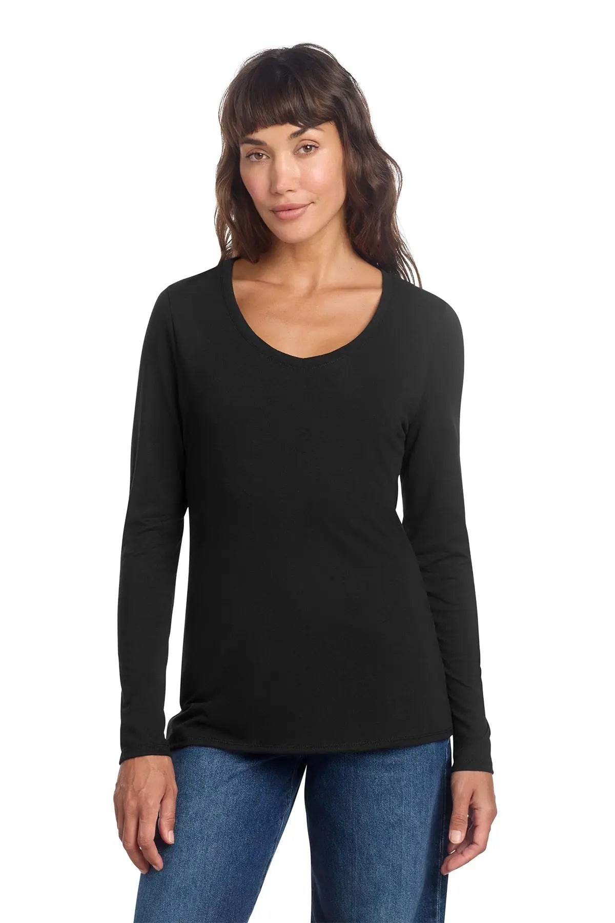 District® Women’s Perfect Tri® Long Sleeve V-Neck Tee #DT135 Game Over Merch