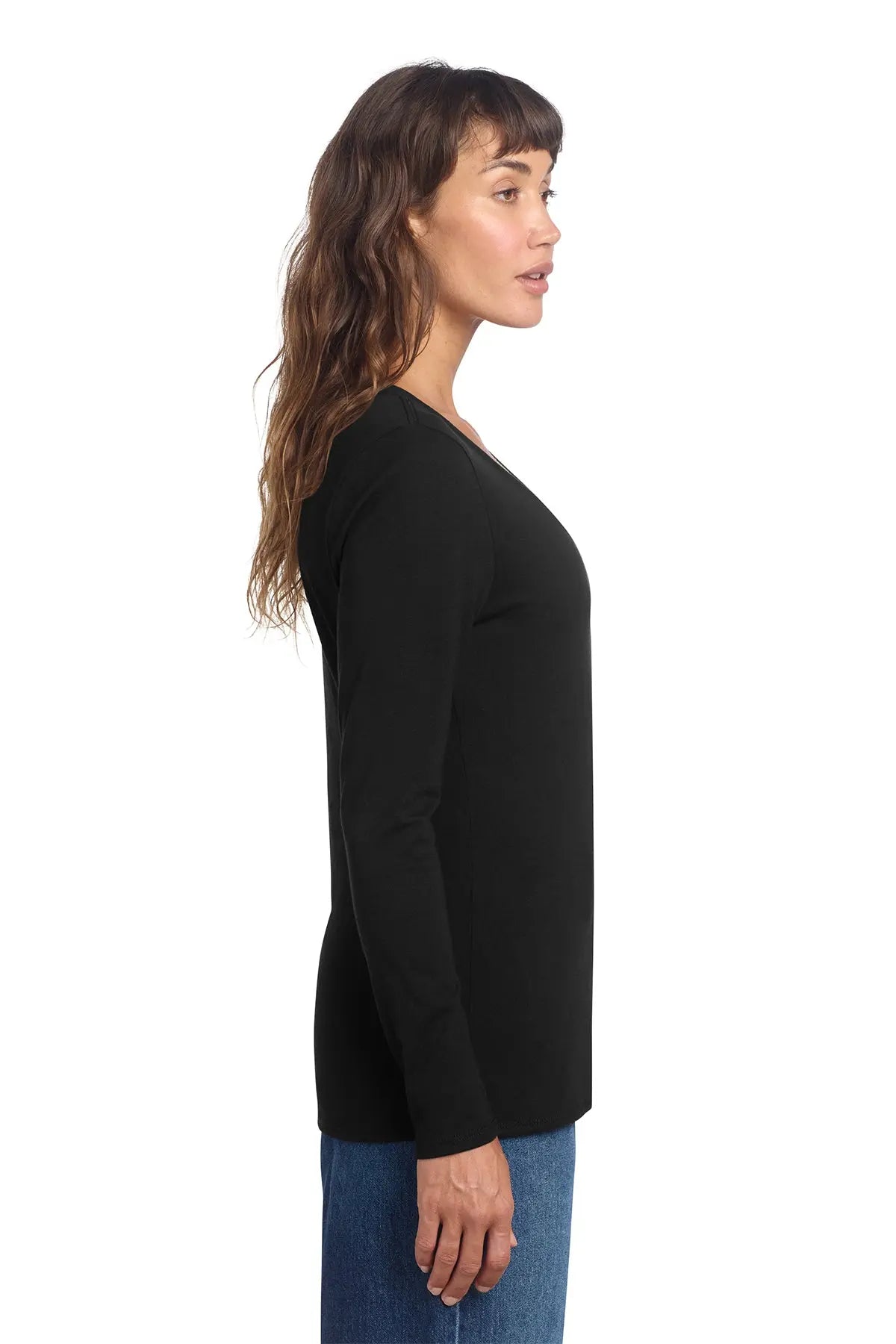District® Women’s Perfect Tri® Long Sleeve V-Neck Tee #DT135 Game Over Merch