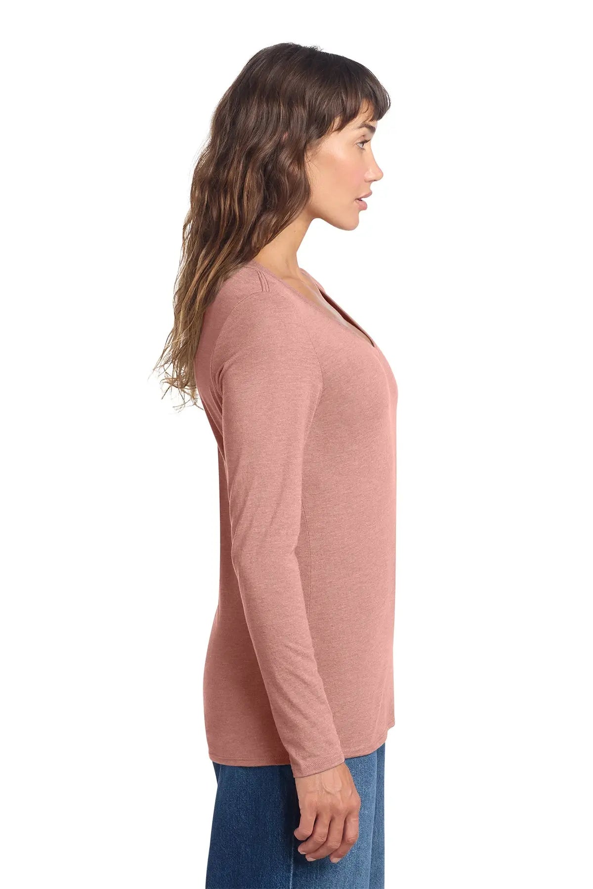 District® Women’s Perfect Tri® Long Sleeve V-Neck Tee #DT135 Game Over Merch