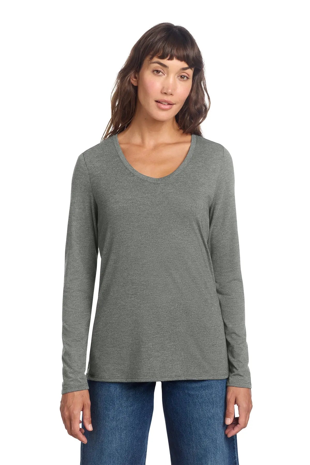 District® Women’s Perfect Tri® Long Sleeve V-Neck Tee #DT135 Game Over Merch