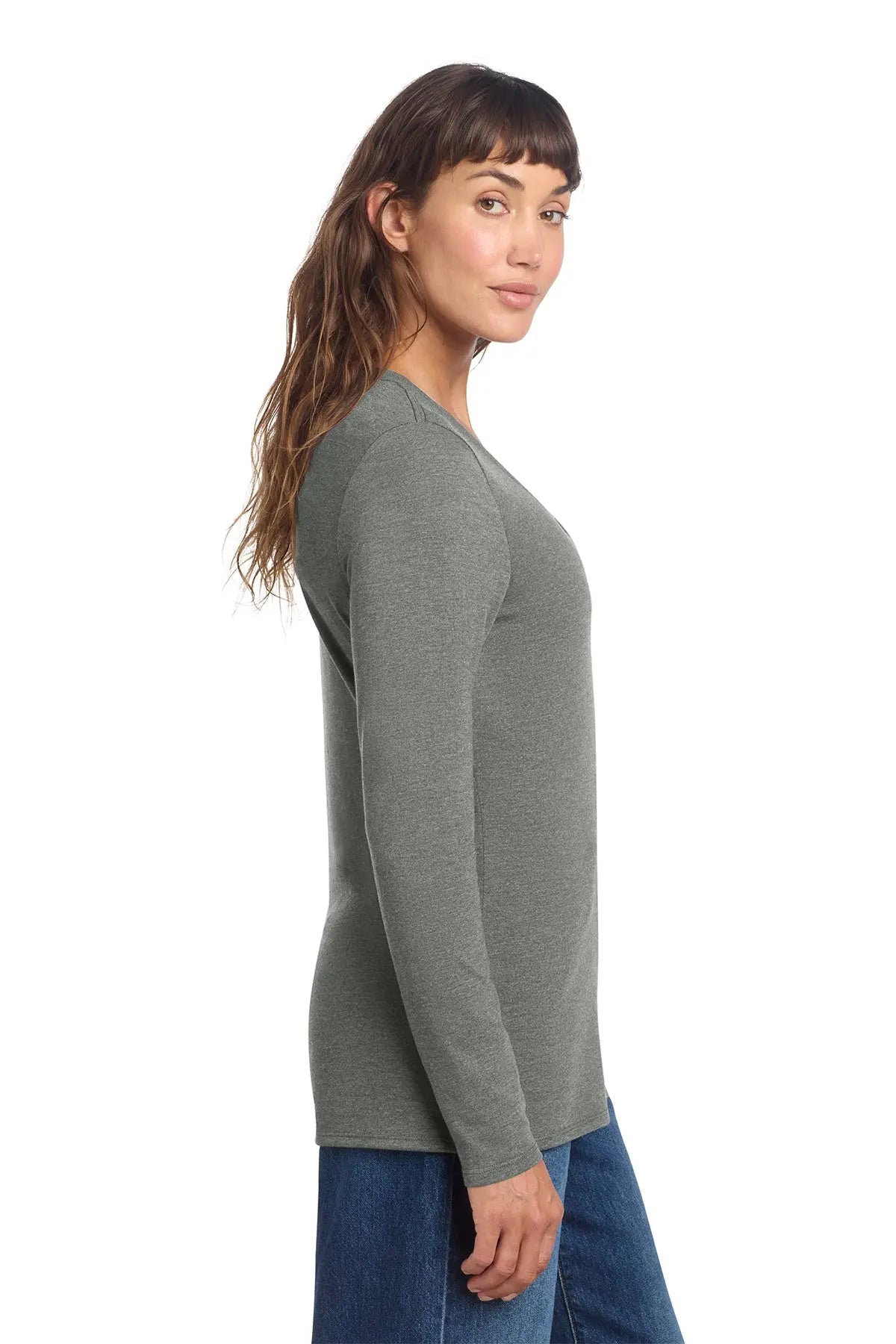 District® Women’s Perfect Tri® Long Sleeve V-Neck Tee #DT135 Game Over Merch