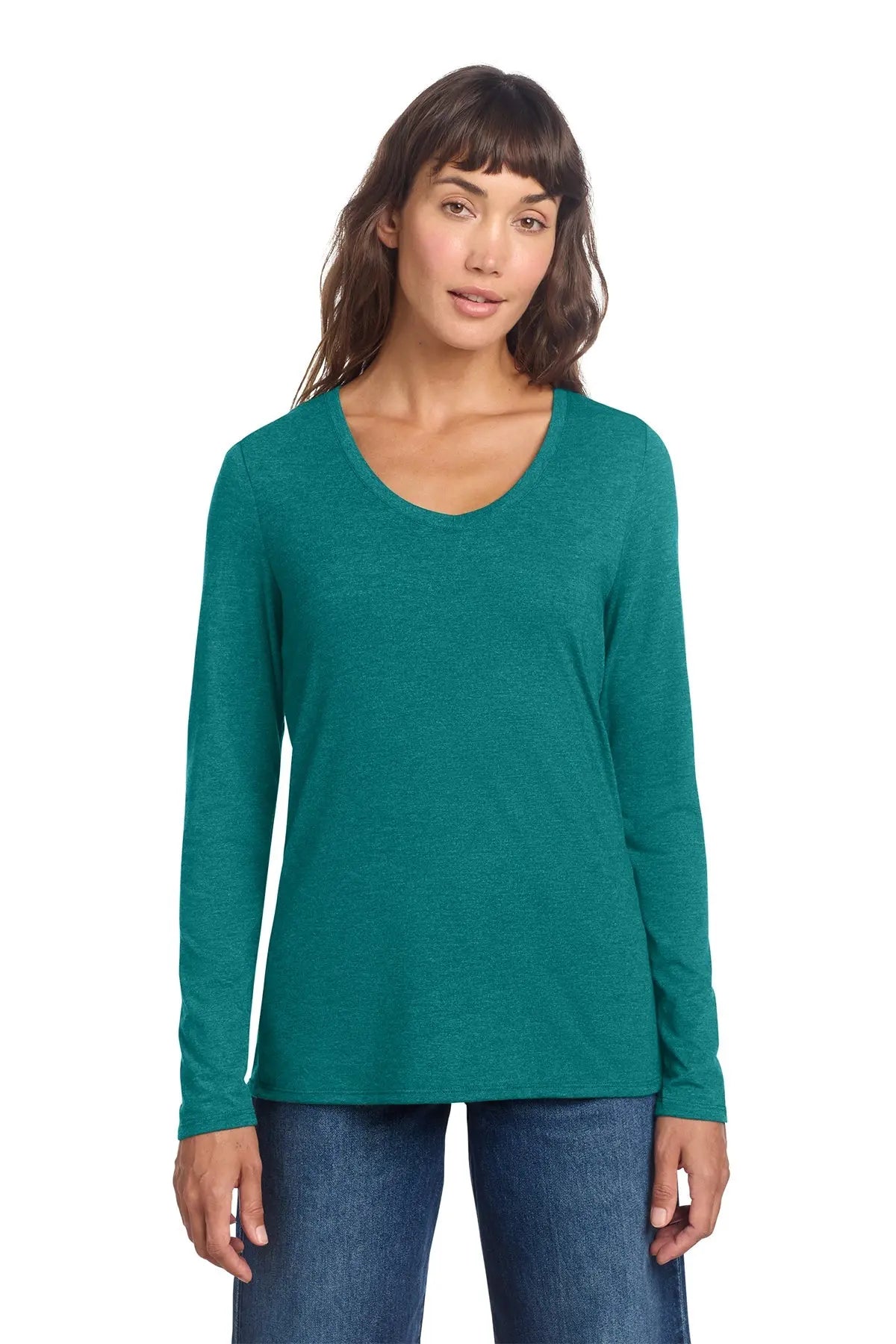 District® Women’s Perfect Tri® Long Sleeve V-Neck Tee #DT135 Game Over Merch