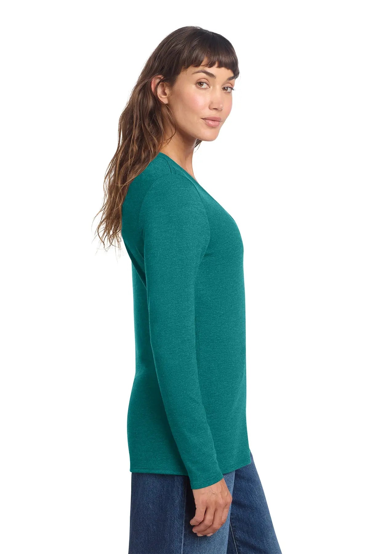 District® Women’s Perfect Tri® Long Sleeve V-Neck Tee #DT135 Game Over Merch