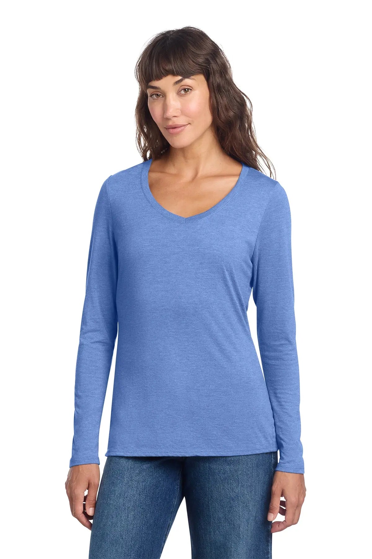 District® Women’s Perfect Tri® Long Sleeve V-Neck Tee #DT135 Game Over Merch