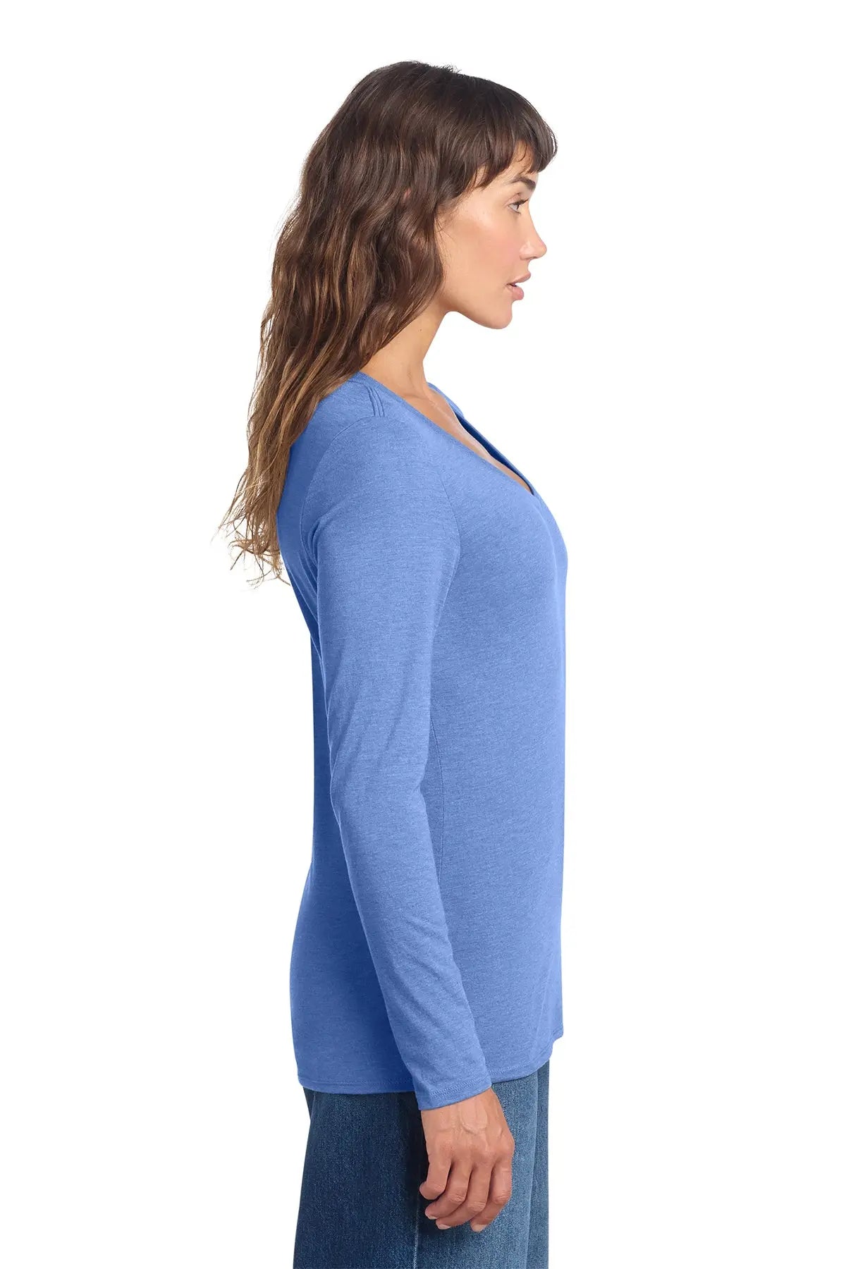 District® Women’s Perfect Tri® Long Sleeve V-Neck Tee #DT135 Game Over Merch