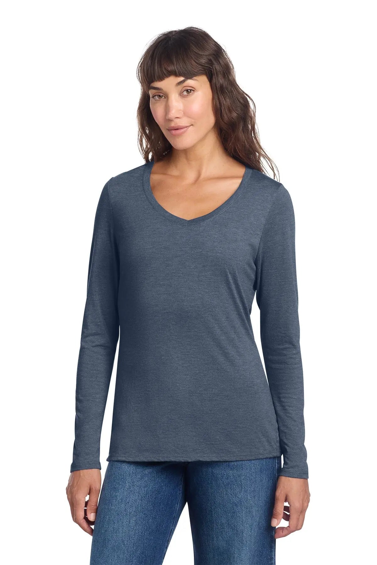 District® Women’s Perfect Tri® Long Sleeve V-Neck Tee #DT135 Game Over Merch