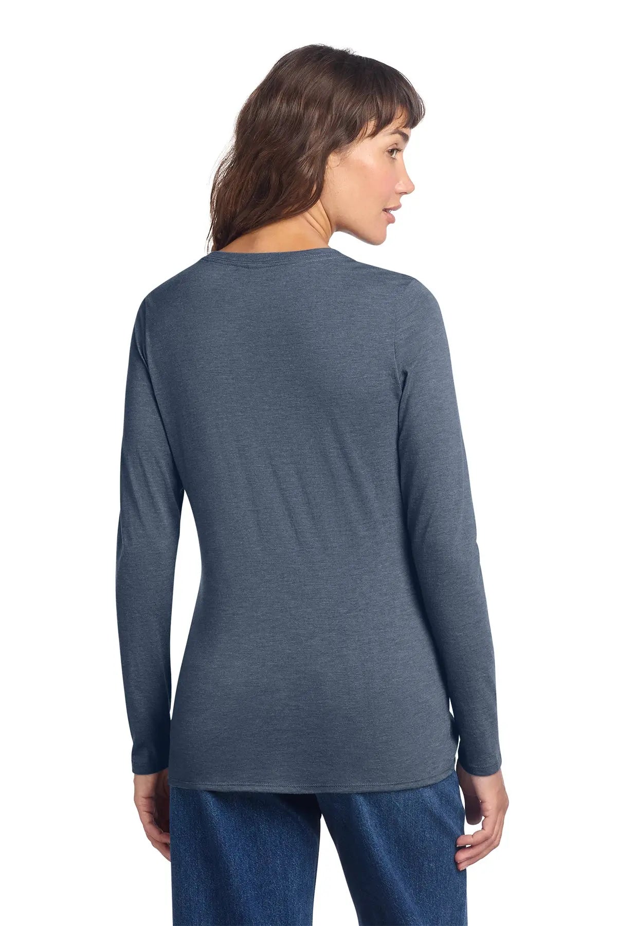 District® Women’s Perfect Tri® Long Sleeve V-Neck Tee #DT135 Game Over Merch