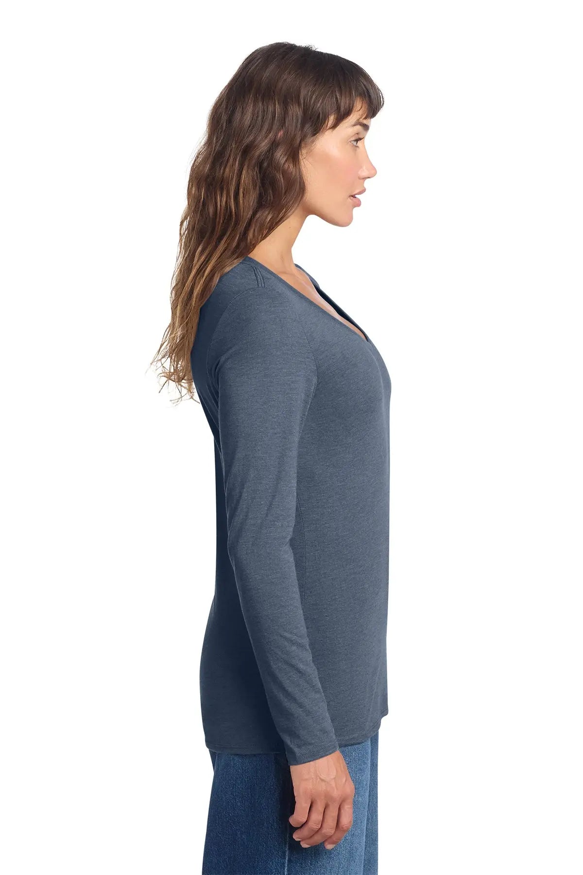 District® Women’s Perfect Tri® Long Sleeve V-Neck Tee #DT135 Game Over Merch