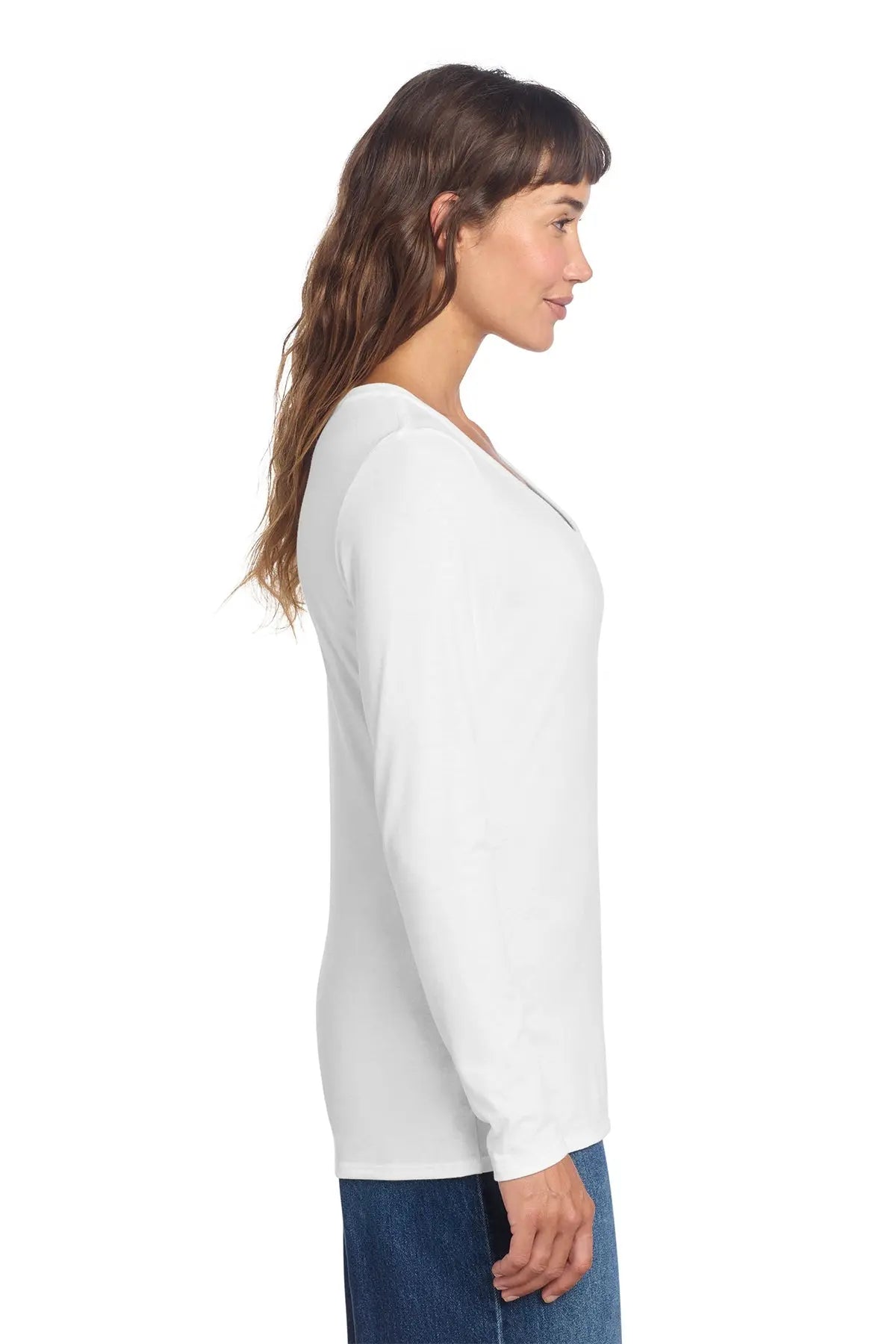 District® Women’s Perfect Tri® Long Sleeve V-Neck Tee #DT135 Game Over Merch