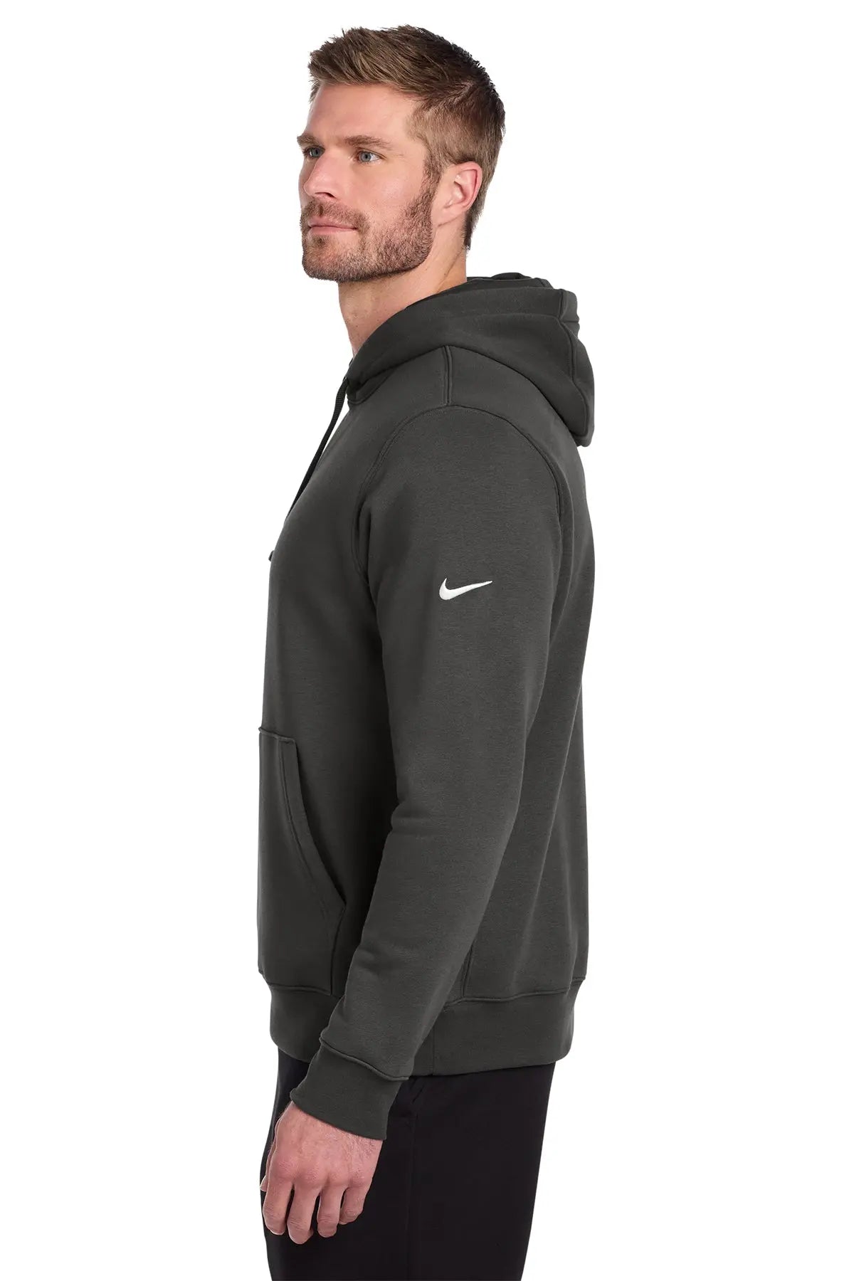 Nike Club Fleece Sleeve Swoosh Pullover Hoodie #NKDR1499