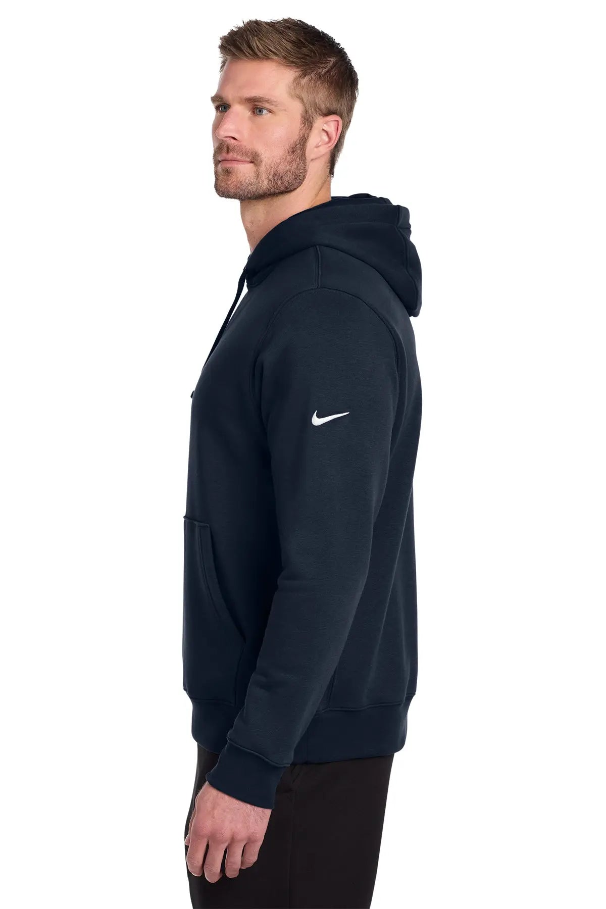 Nike Club Fleece Sleeve Swoosh Pullover Hoodie #NKDR1499