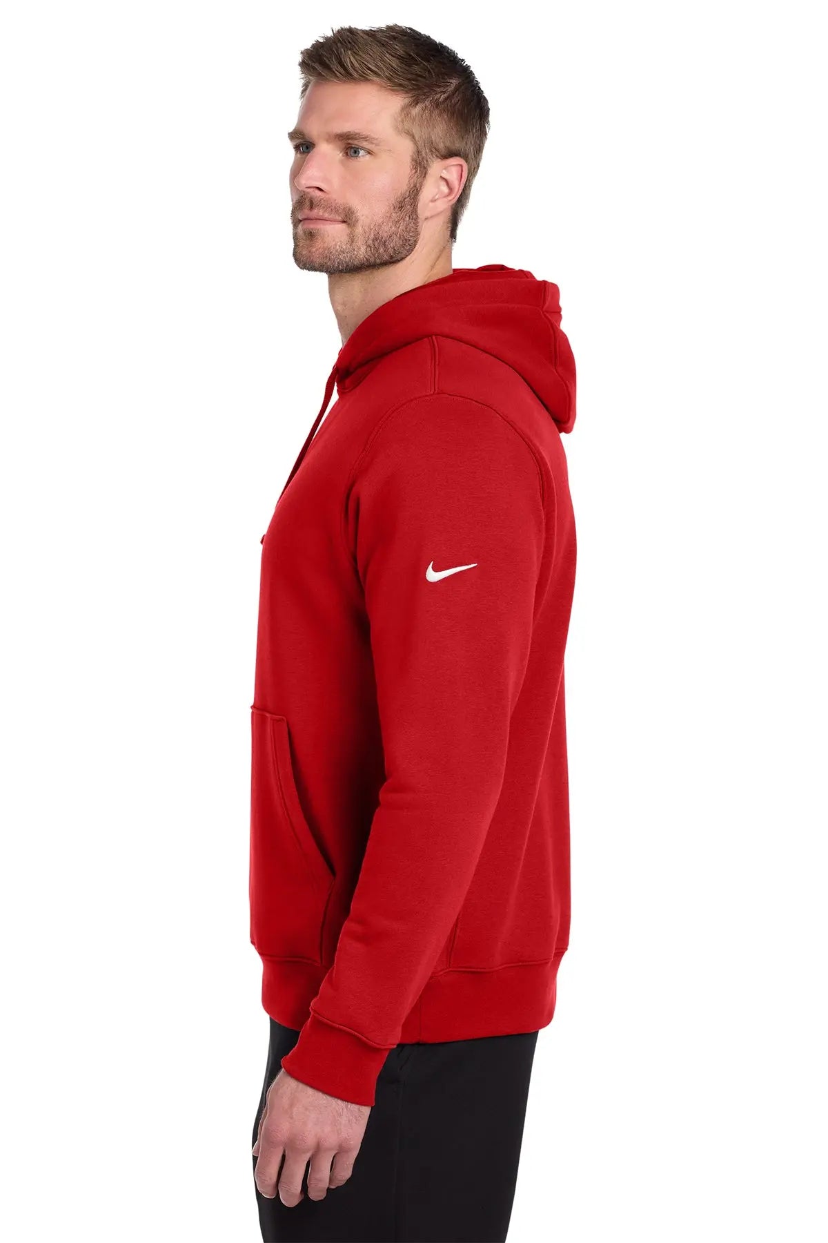 Nike Club Fleece Sleeve Swoosh Pullover Hoodie #NKDR1499