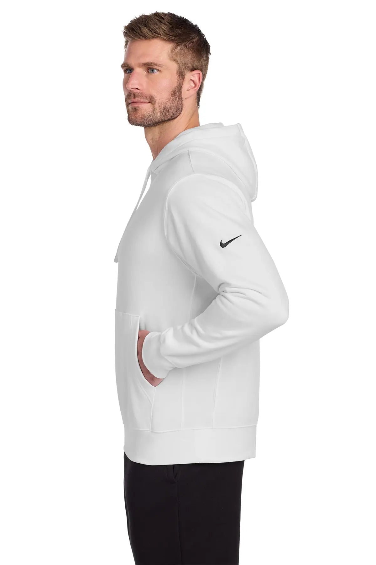 Nike Club Fleece Sleeve Swoosh Pullover Hoodie #NKDR1499