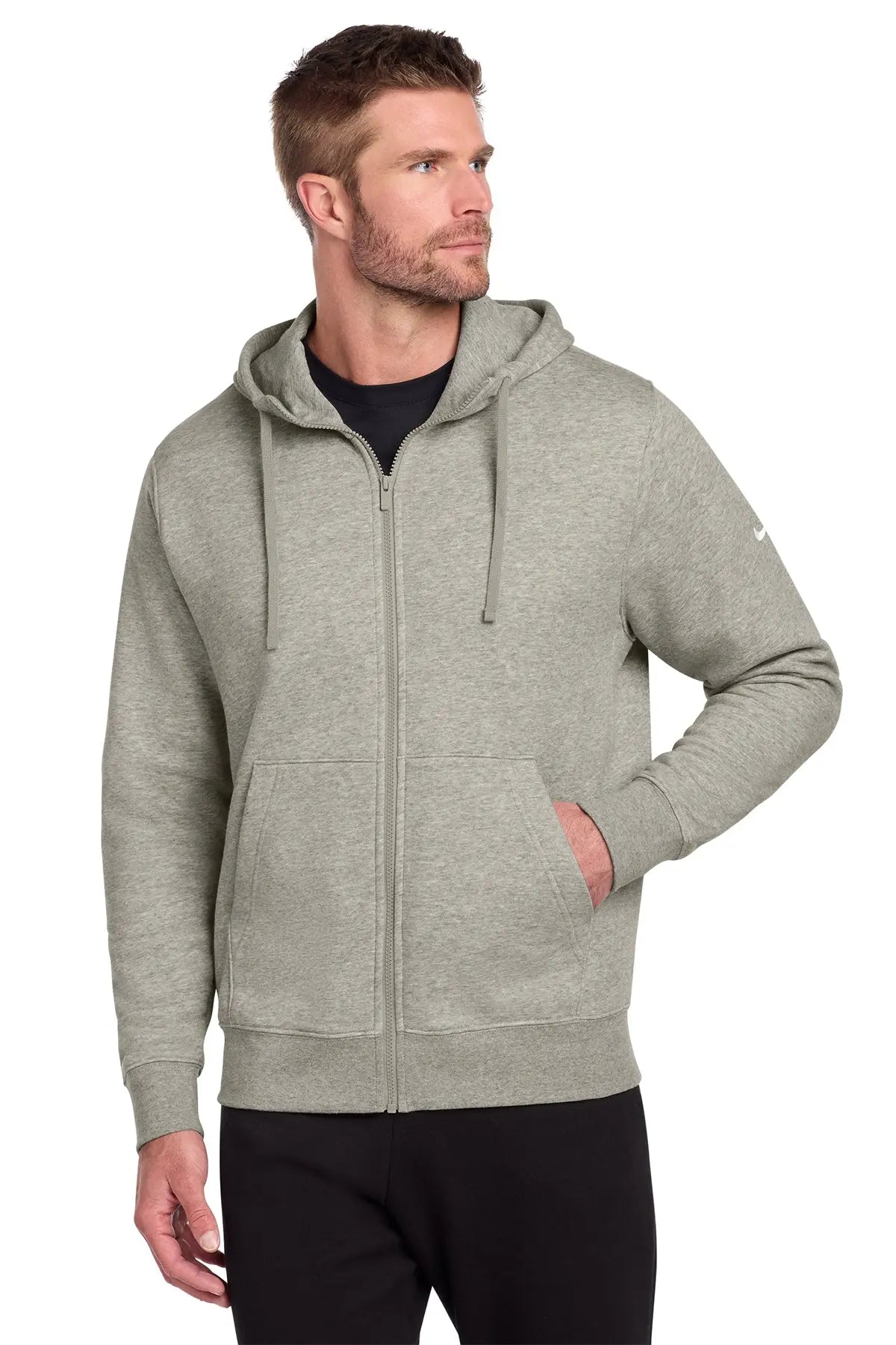 Nike Club Fleece Sleeve Swoosh Full-Zip Hoodie #NKDR1513