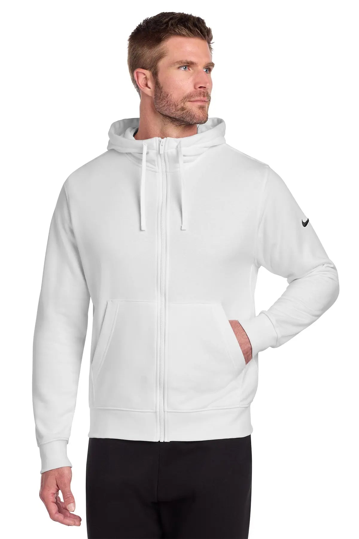 Nike Club Fleece Sleeve Swoosh Full-Zip Hoodie #NKDR1513