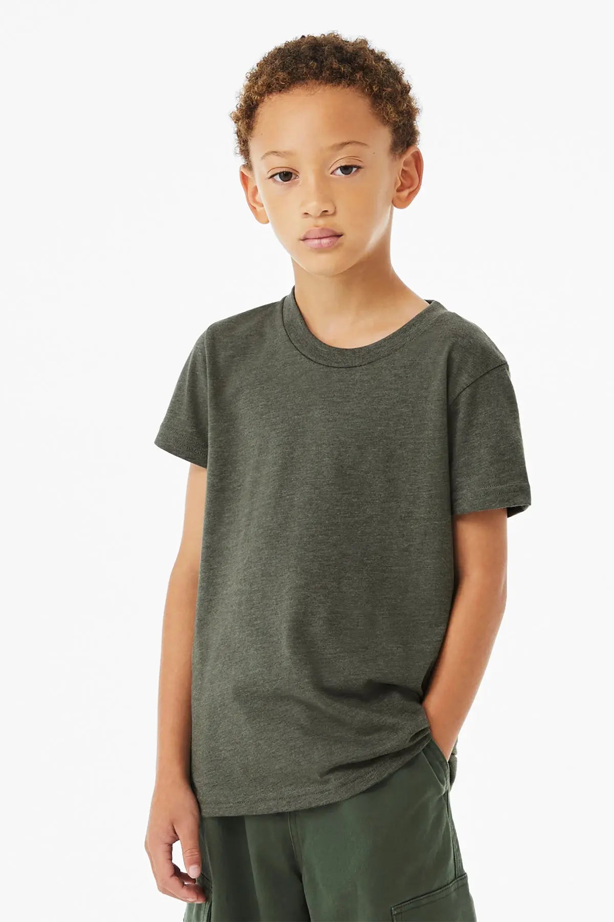 BELLA+CANVAS® Youth Heather CVC Tee #BC3001YCVC