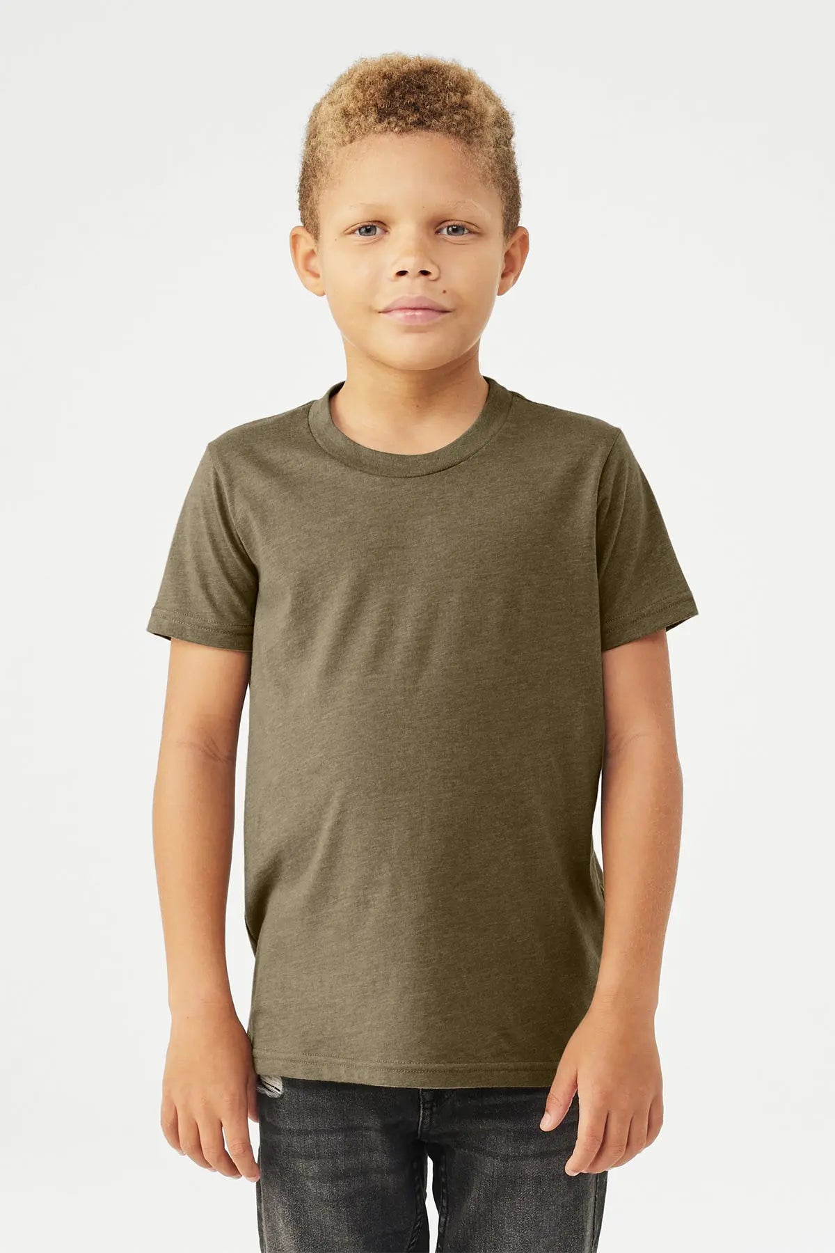 BELLA+CANVAS® Youth Heather CVC Tee #BC3001YCVC