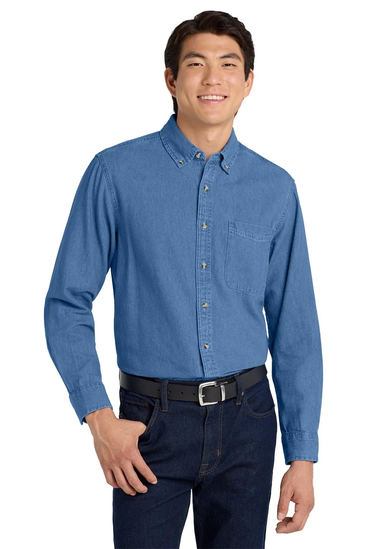 Port Authority® Long Sleeve Denim Shirt #S600