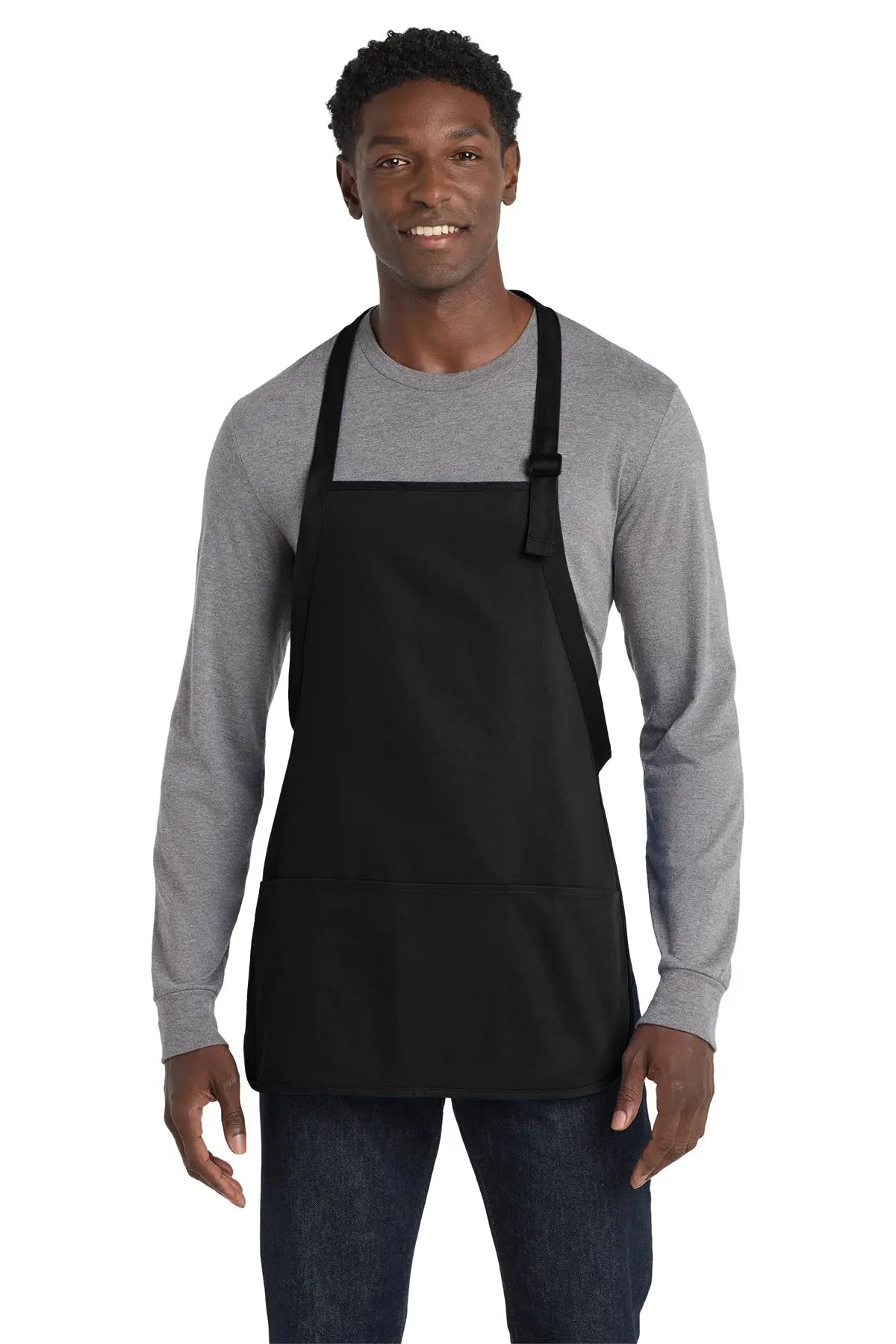 Port Authority® Medium-Length Apron with Pouch Pockets #A510