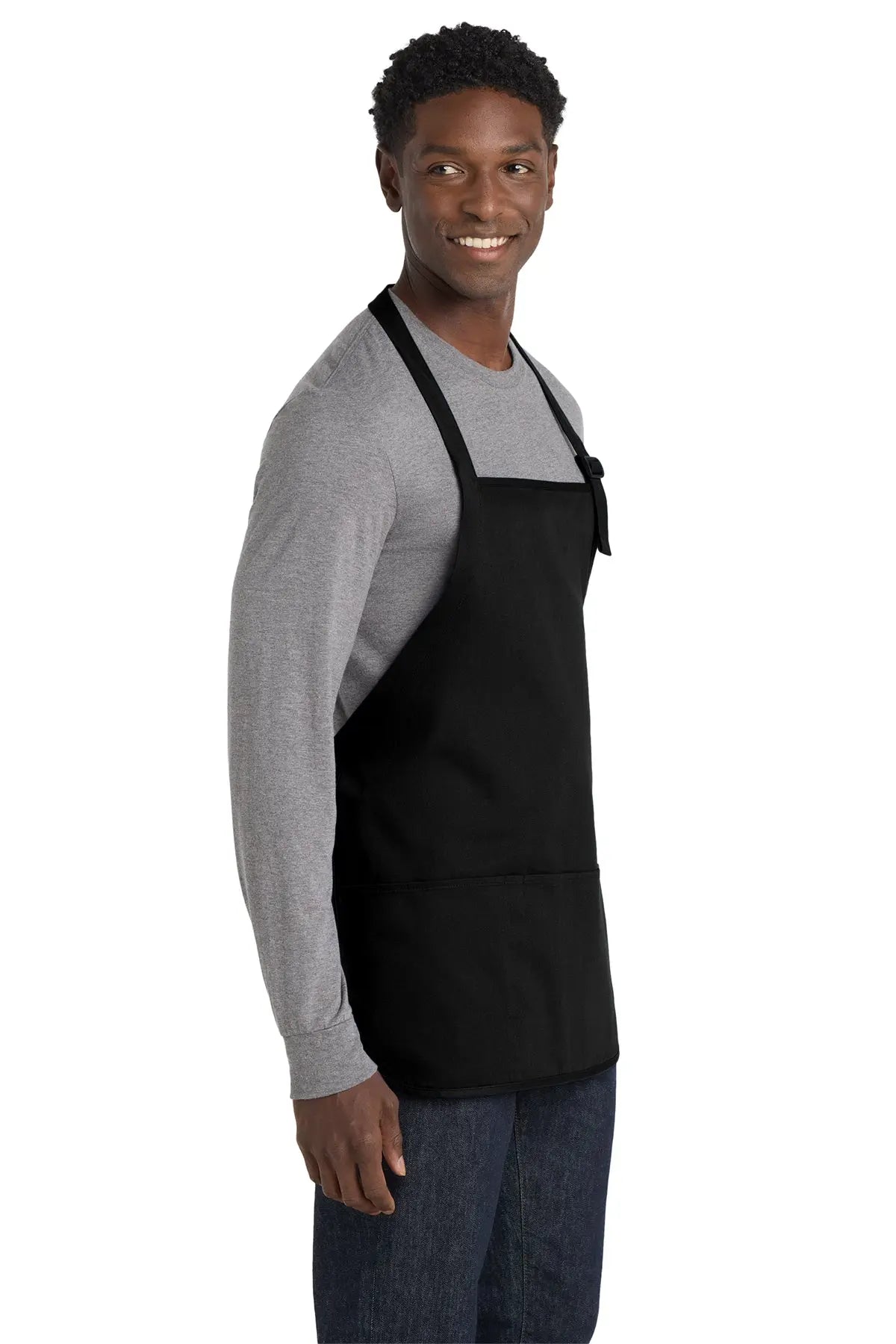 Port Authority® Medium-Length Apron with Pouch Pockets #A510
