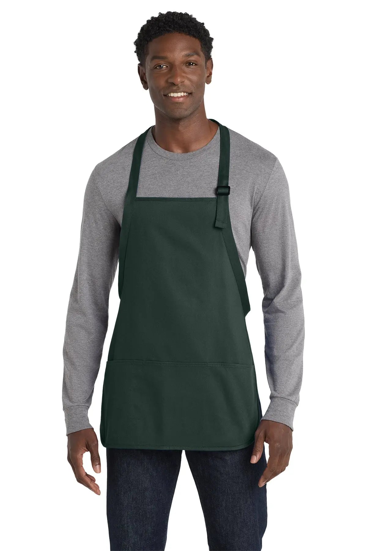 Port Authority® Medium-Length Apron with Pouch Pockets #A510