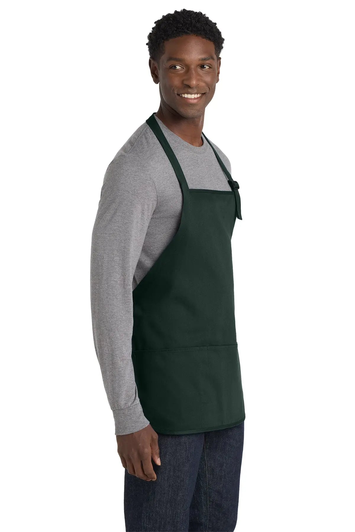 Port Authority® Medium-Length Apron with Pouch Pockets #A510