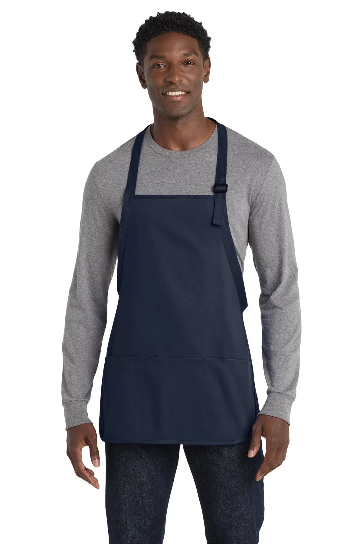 Port Authority® Medium-Length Apron with Pouch Pockets #A510