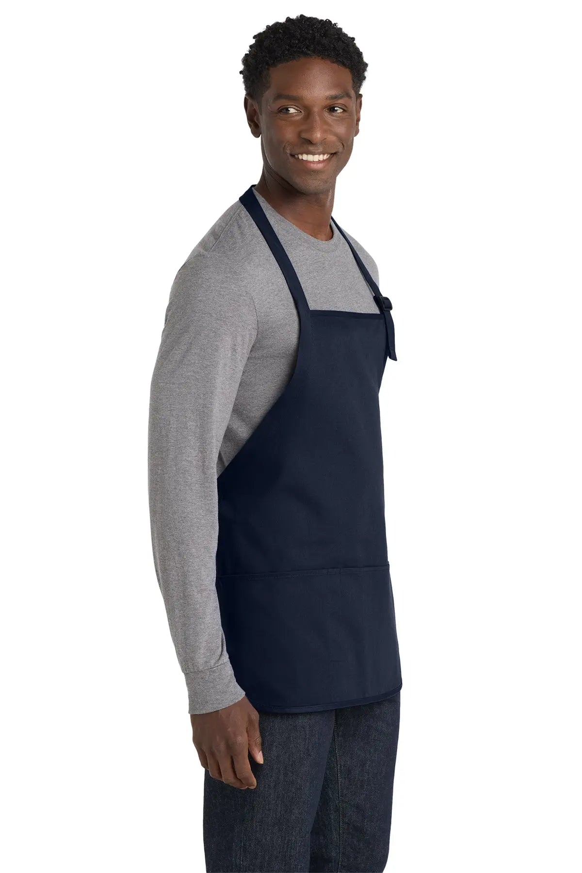 Port Authority® Medium-Length Apron with Pouch Pockets #A510