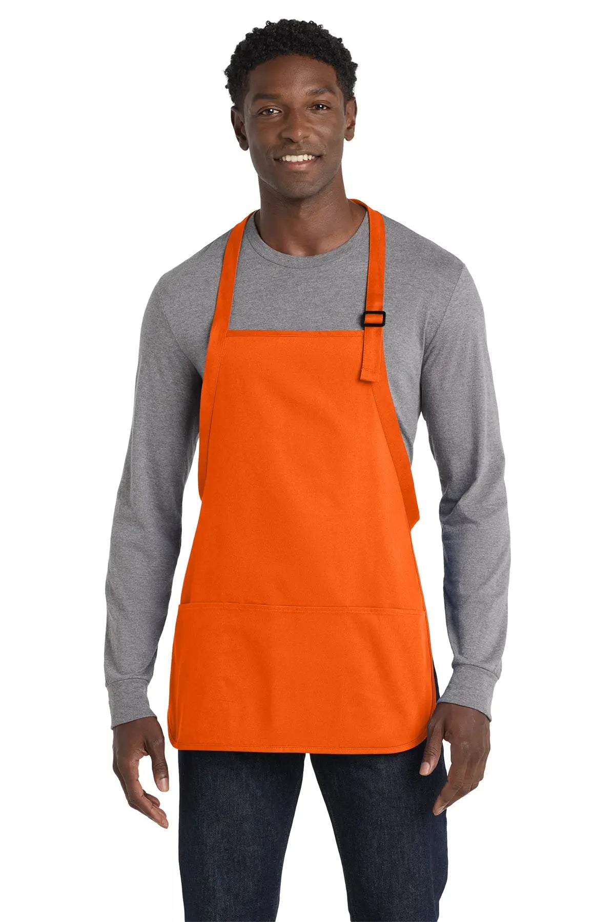 Port Authority® Medium-Length Apron with Pouch Pockets #A510